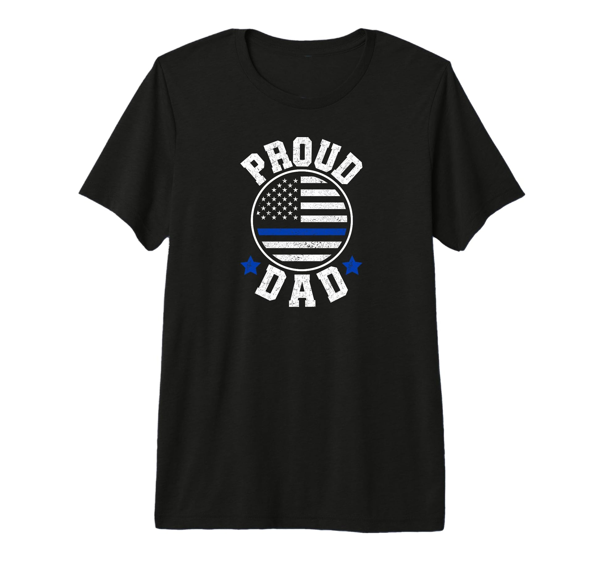 Mens Proud Dad Police Officer Dad Us T-Shirt - Streetwear Style for Adults - T-Shirt, Sweatshirt, Hoodie