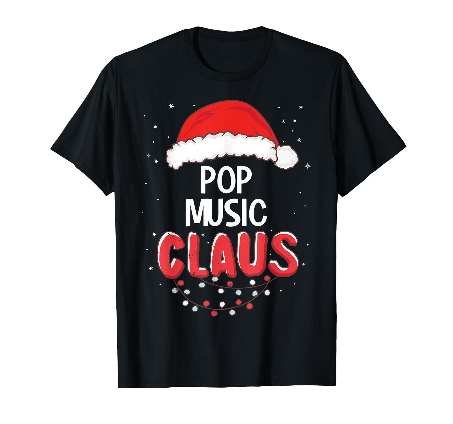 Pop Music Santa Claus Matching T-Shirt - Fun Novelty Design for Adults - T-Shirt, Sweatshirt, Hoodie