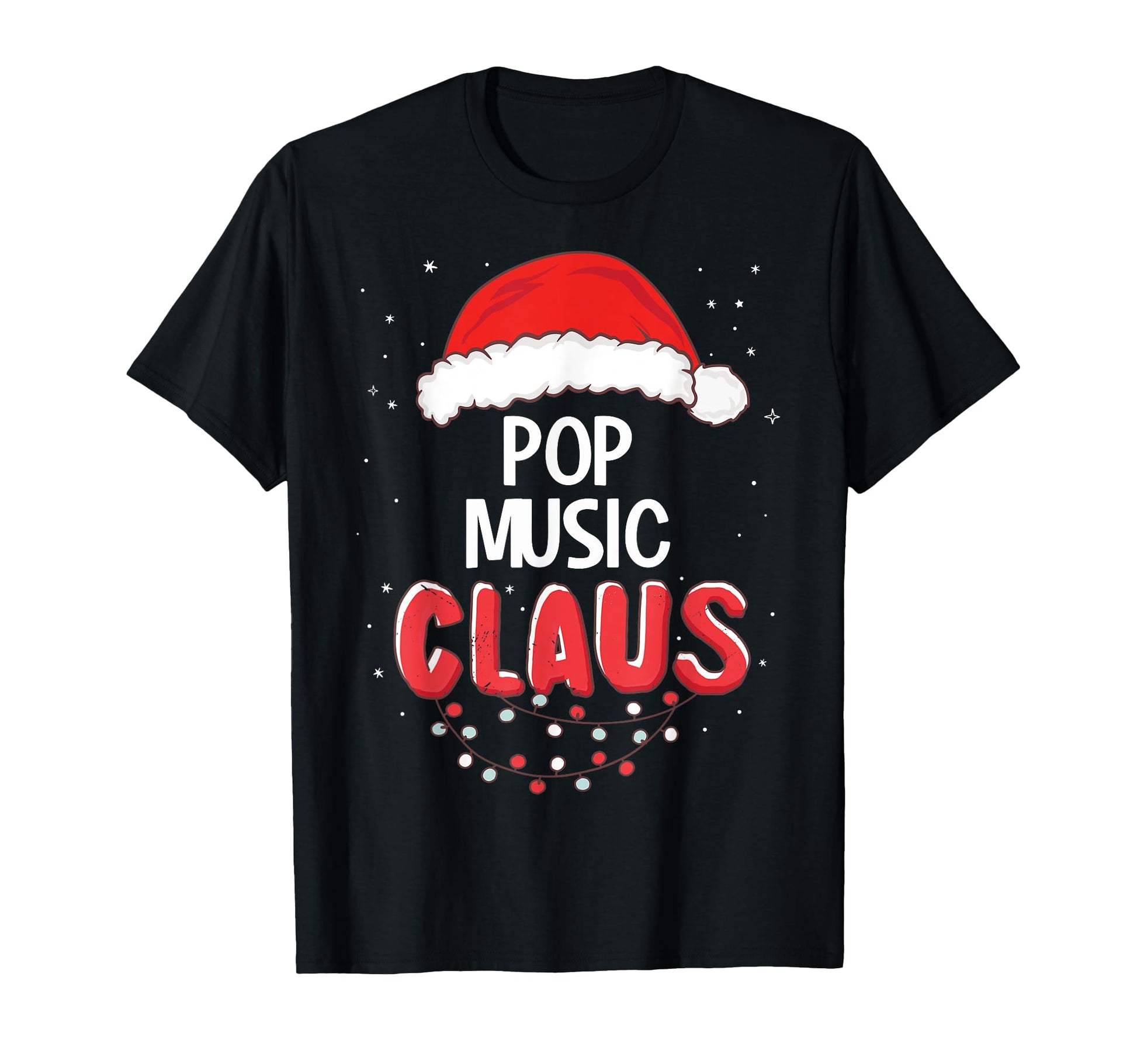 Pop Music Santa Claus Matching T-Shirt - Fun Novelty Design for Adults - T-Shirt, Sweatshirt, Hoodie