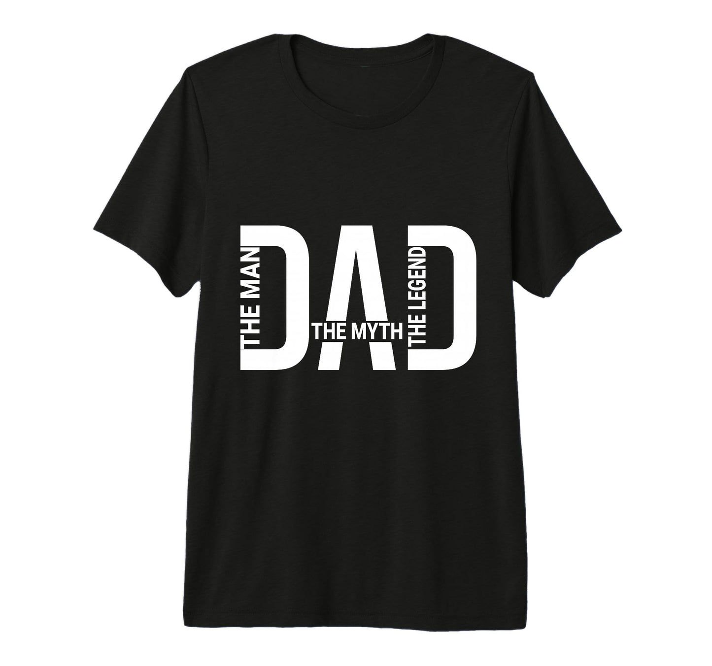 Dad Myth Legend Fathers Day Tri Blend T-Shirt - Trendy Graphic for Adults - T-Shirt, Sweatshirt, Hoodie