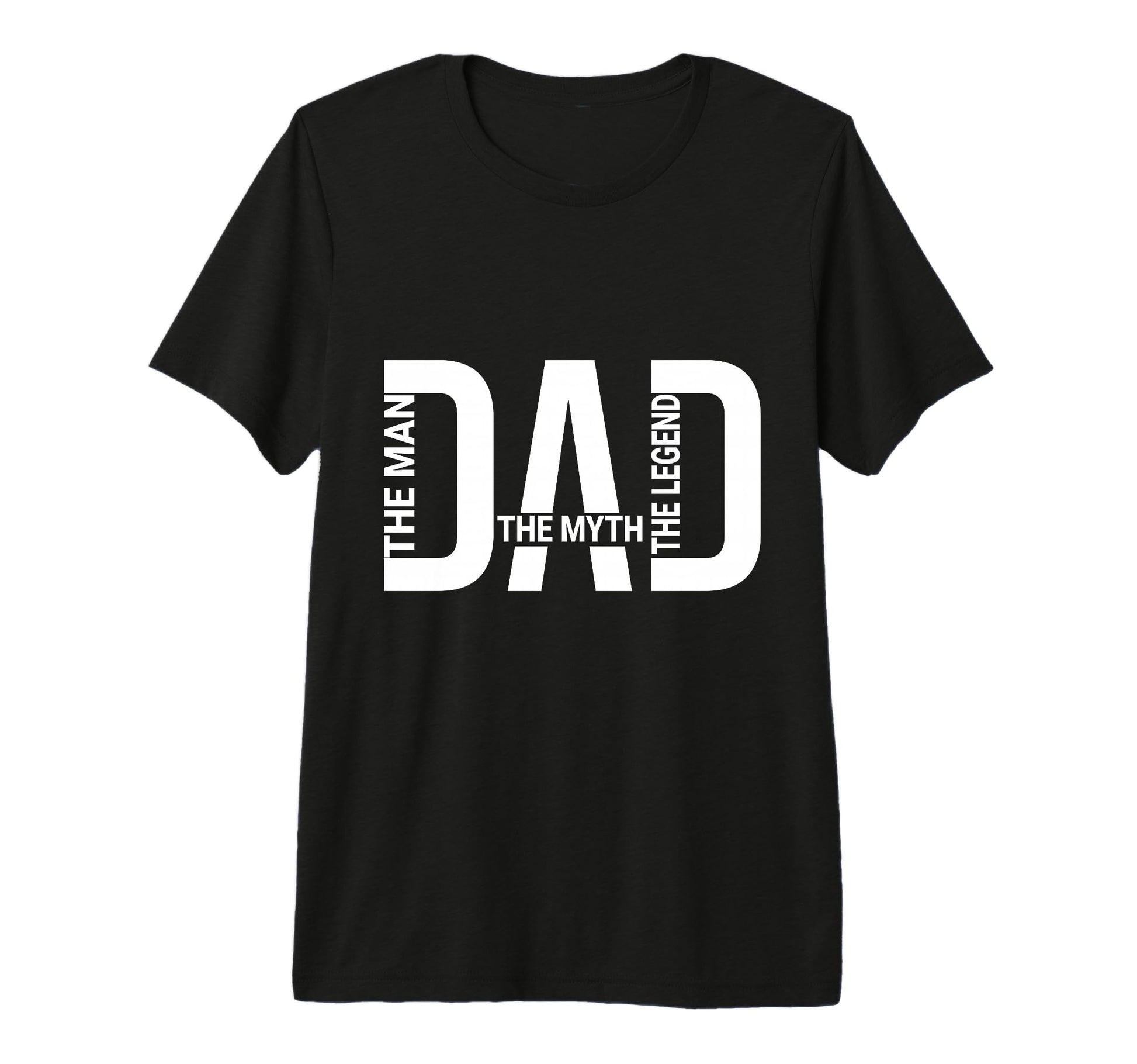 Dad Myth Legend Fathers Day Tri Blend T-Shirt - Trendy Graphic for Adults - T-Shirt, Sweatshirt, Hoodie