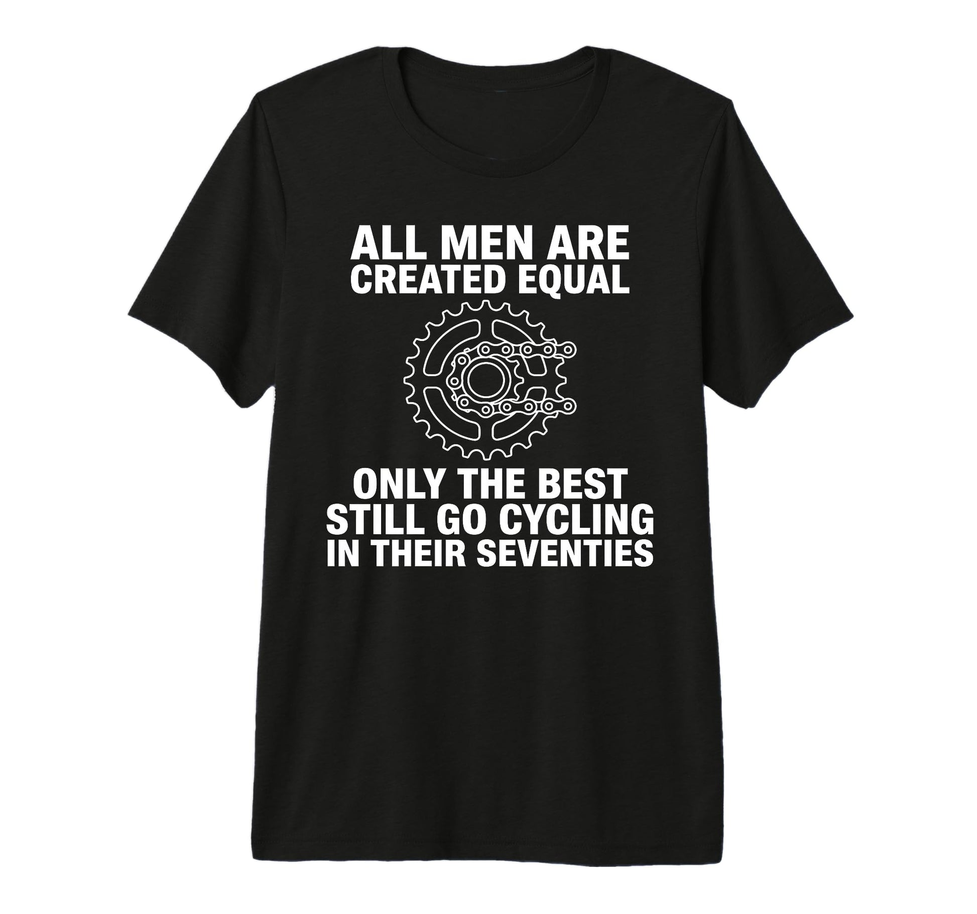Funny Cycling Dad 70Th Birthday T-Shirt - Fun Novelty Design Unisex - T-Shirt, Sweatshirt, Hoodie