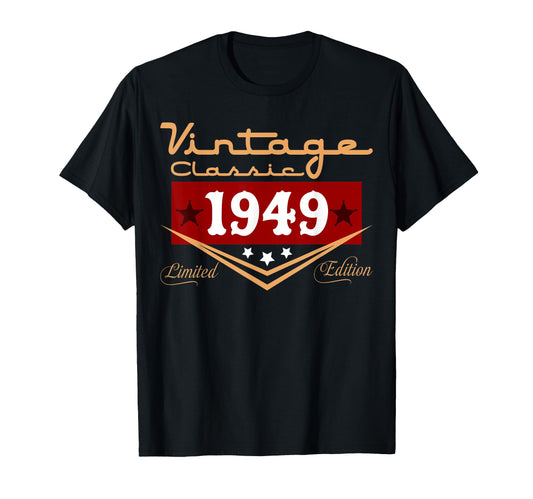 77Th Birthday Decorations 1949 77 T-Shirt - Novelty Apparel for Adults - T-Shirt, Sweatshirt, Hoodie