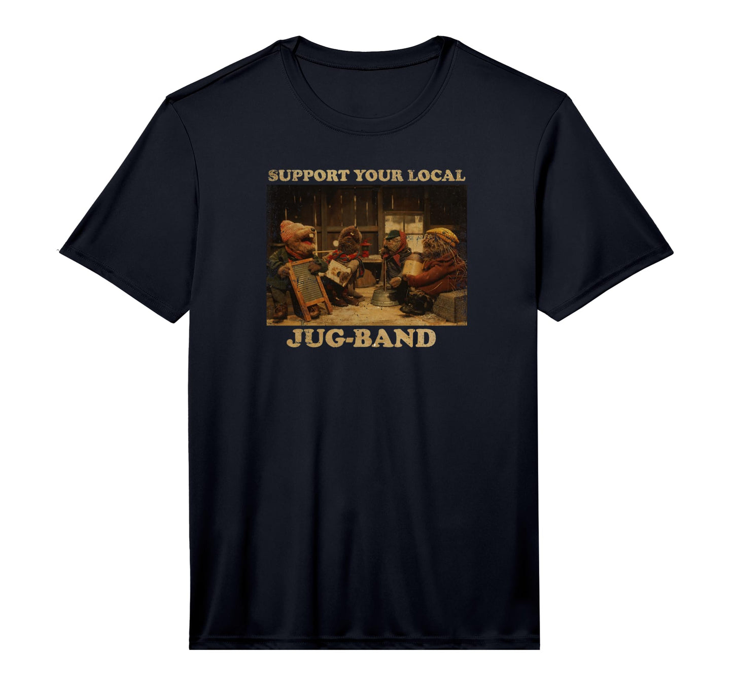 Mens Support Local Jug Band Music T-Shirt - Trendy Graphic Men Women - T-Shirt, Sweatshirt, Hoodie