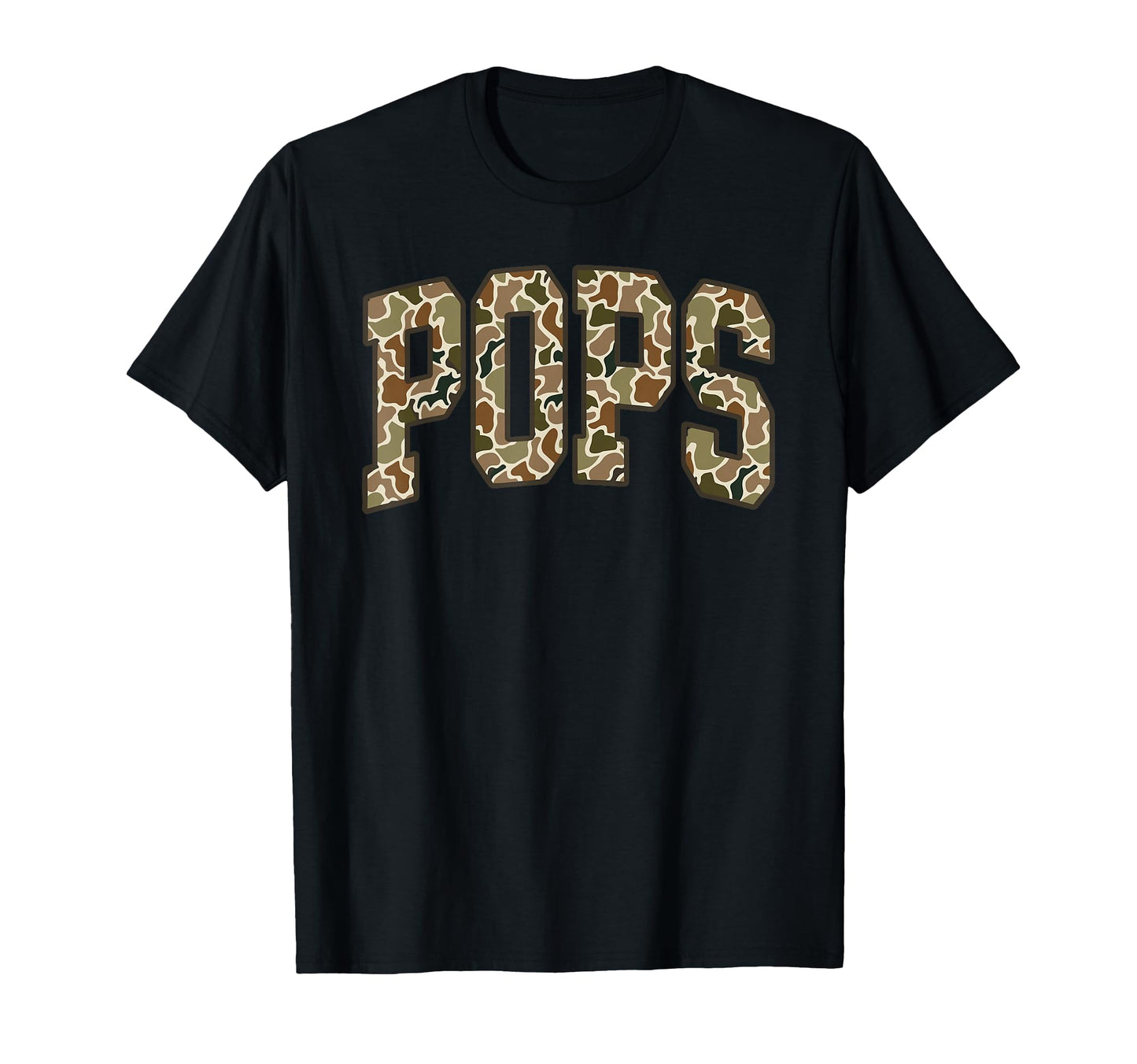 Camo Hunting Pops Dad Camouflage Deer T-Shirt - Streetwear Style for Adults - T-Shirt, Sweatshirt, Hoodie