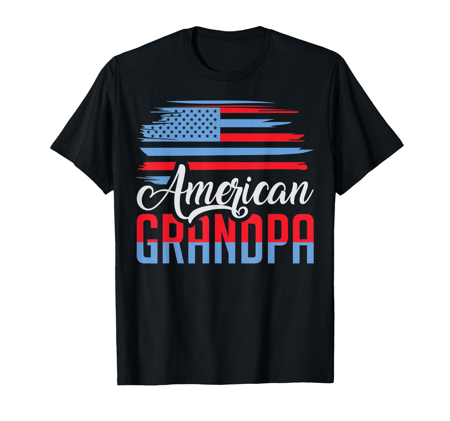 American Flag Promoted To Grandpa T-Shirt - Fun Novelty Design for Adults - T-Shirt, Sweatshirt, Hoodie