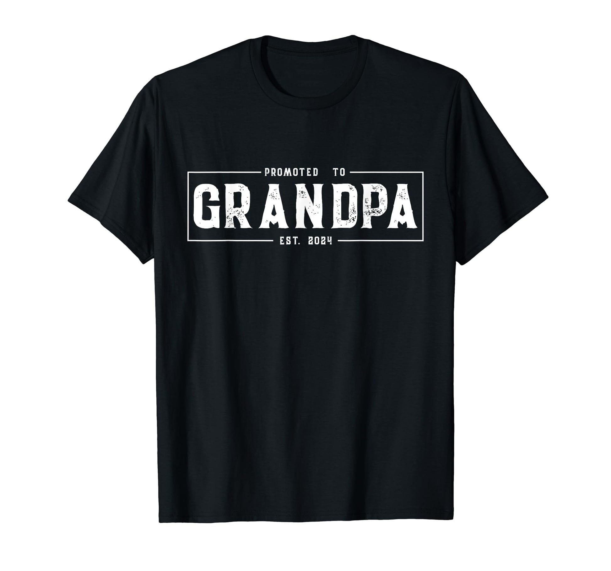 Promoted To Grandpa 2024 Family T-Shirt - Minimalist Print Men Women - T-Shirt, Sweatshirt, Hoodie
