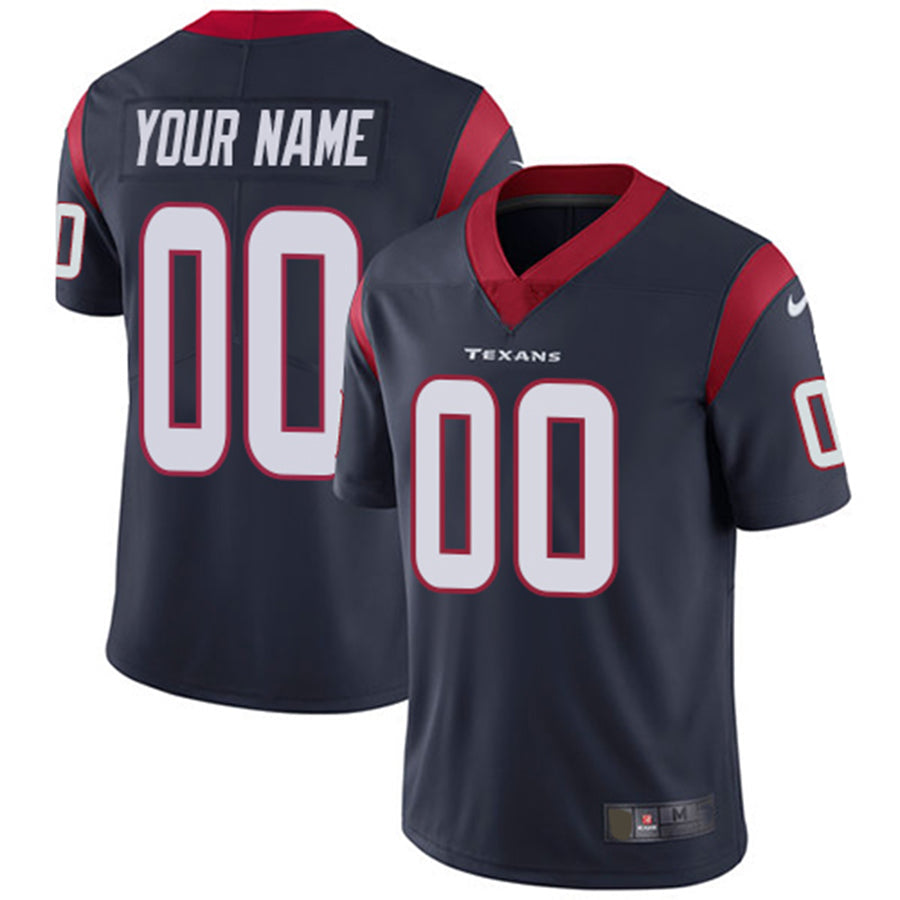 Men's Houston Texans Navy Custom Game Jersey football jersey product view 1