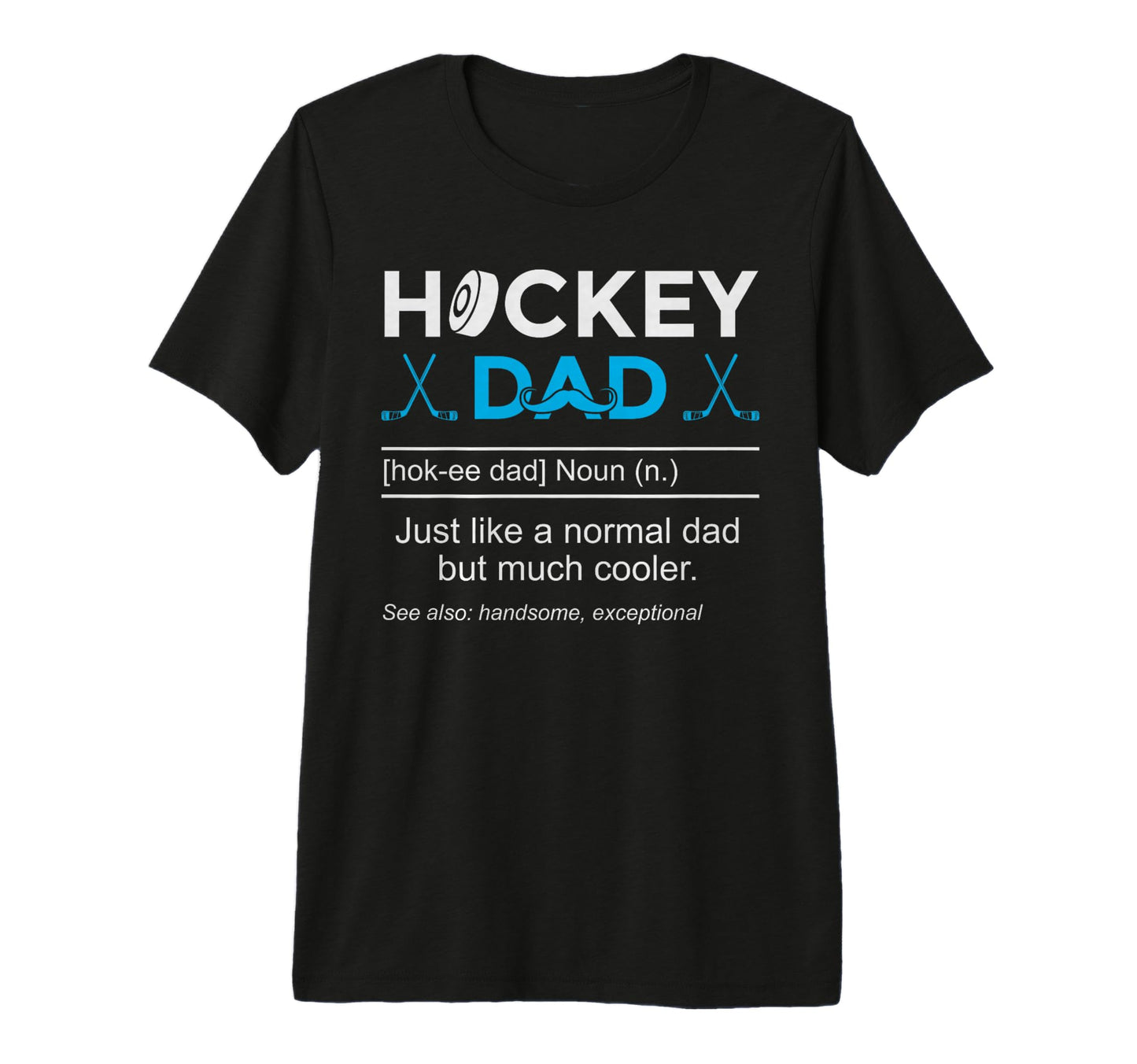 Hockey Dad Definition Funny Tri Blend T-Shirt - Novelty Apparel Men Women - T-Shirt, Sweatshirt, Hoodie