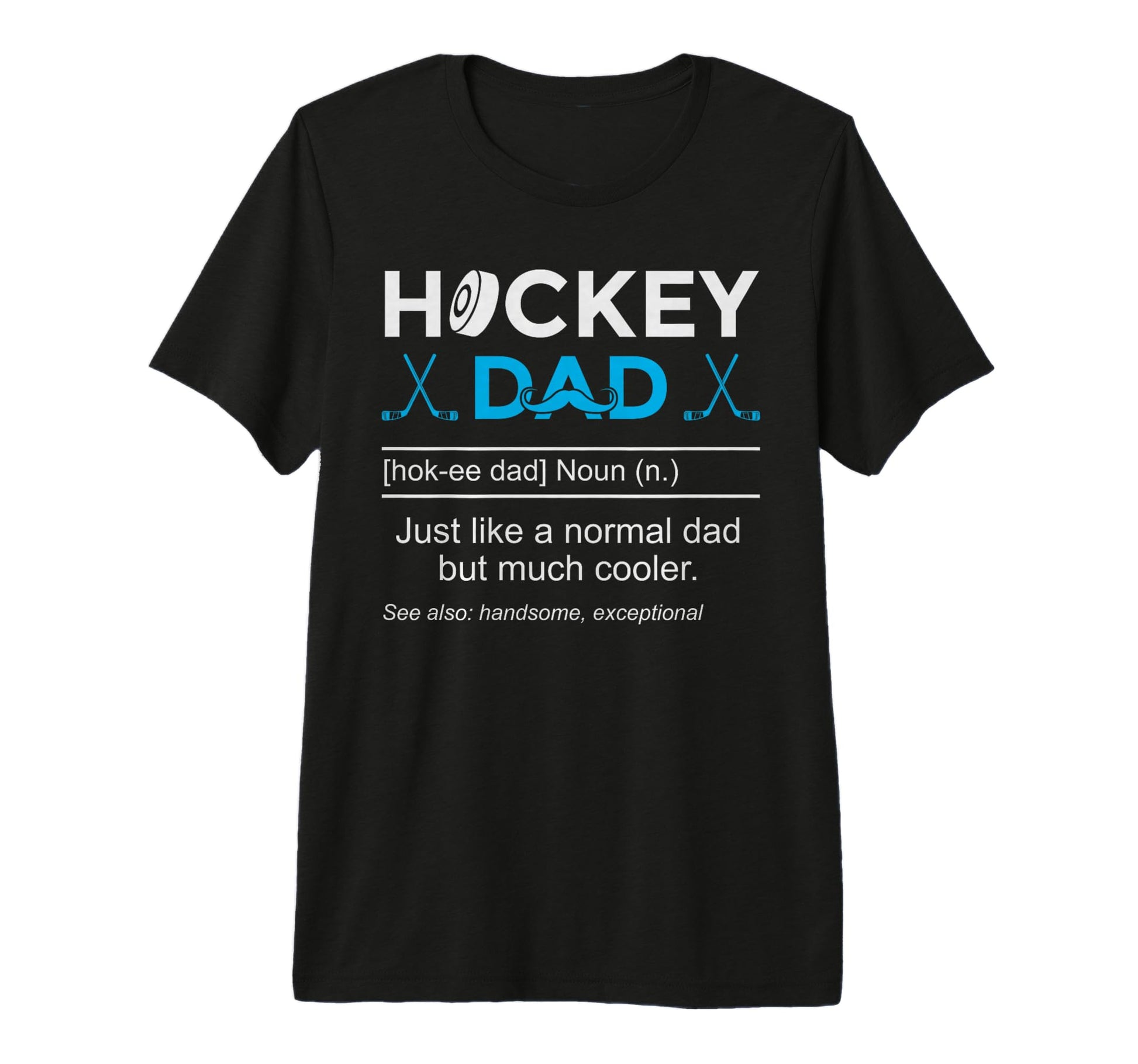 Hockey Dad Definition Funny Tri Blend T-Shirt - Novelty Apparel Men Women - T-Shirt, Sweatshirt, Hoodie