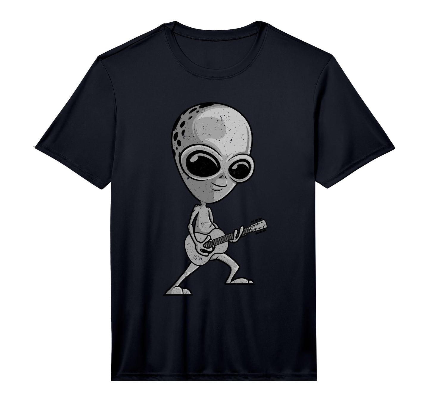 Alien Guitarist Ufo Guitar Player T-Shirt - Fun Novelty Design Men Women - T-Shirt, Sweatshirt, Hoodie