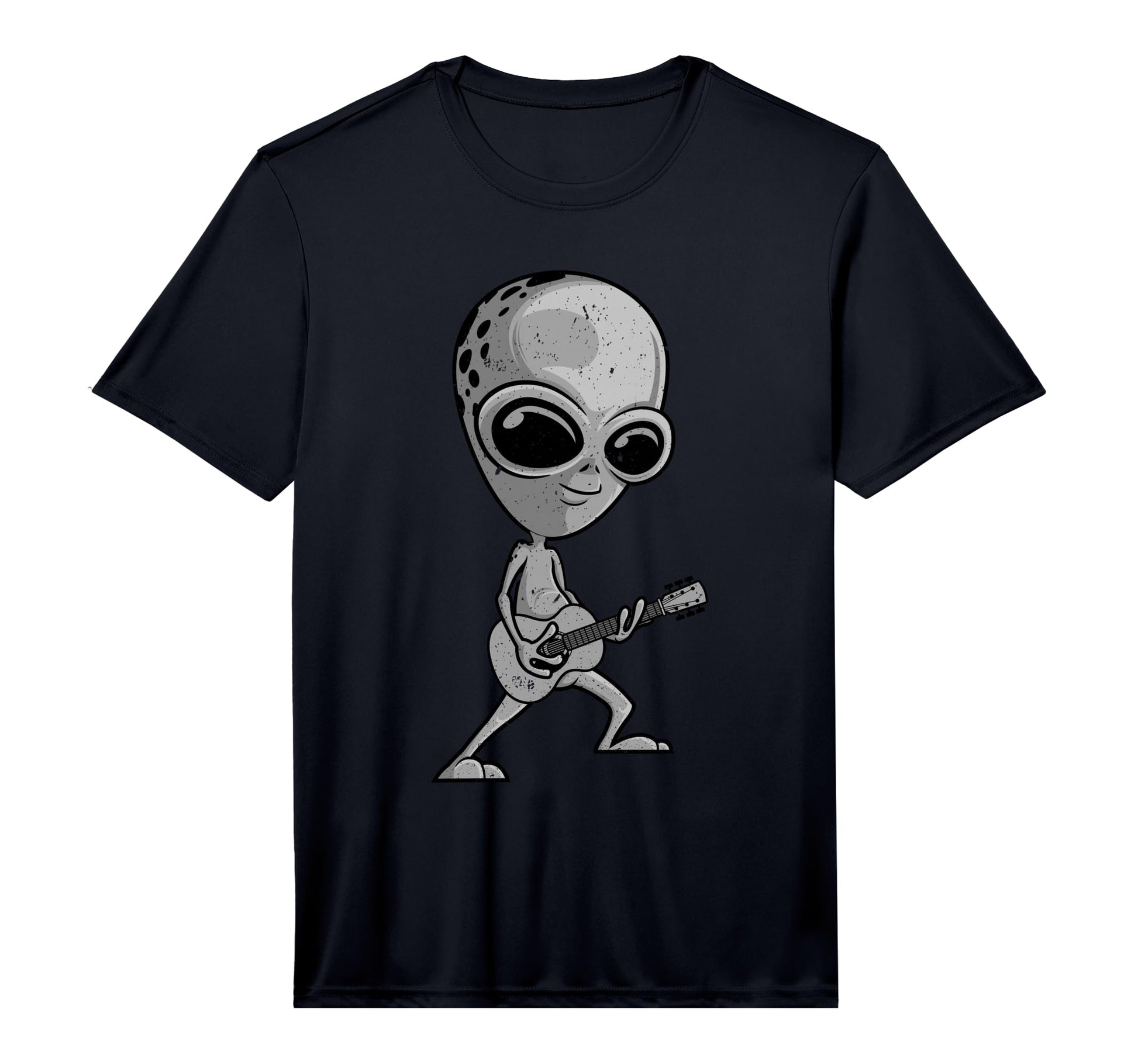 Alien Guitarist Ufo Guitar Player T-Shirt - Fun Novelty Design Men Women - T-Shirt, Sweatshirt, Hoodie