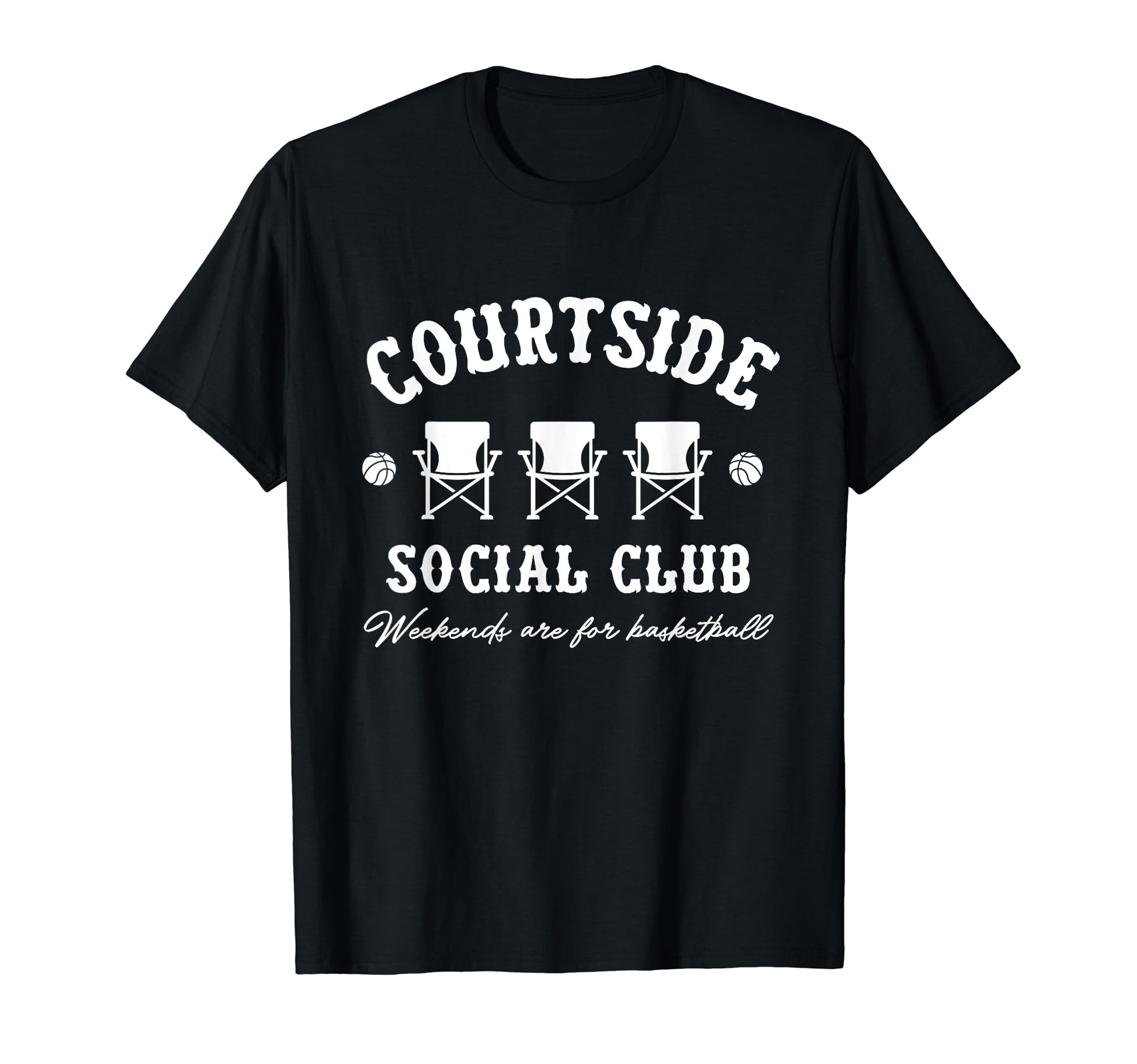 Courtside Social Club Basketball T-Shirt - Trendy Graphic Men Women - T-Shirt, Sweatshirt, Hoodie