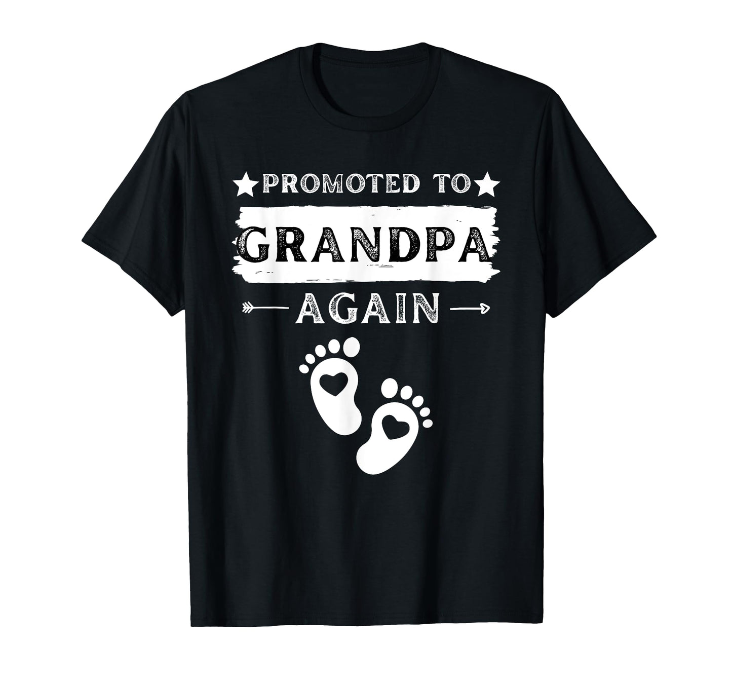 Promoted To Grandpa Again Pregnancy T-Shirt - Aesthetic Graphic for Adults - T-Shirt, Sweatshirt, Hoodie