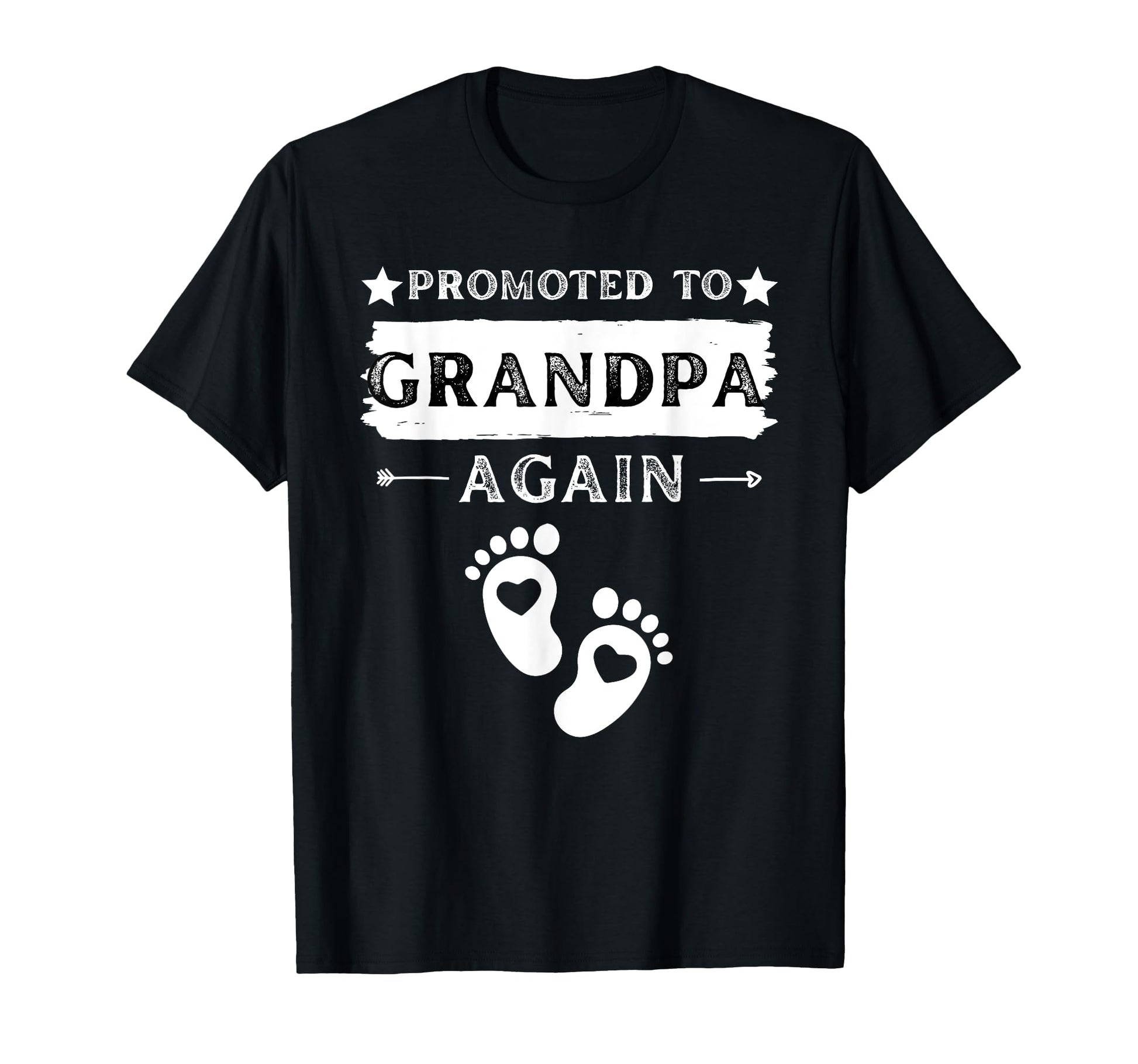 Promoted To Grandpa Again Pregnancy T-Shirt - Aesthetic Graphic for Adults - T-Shirt, Sweatshirt, Hoodie