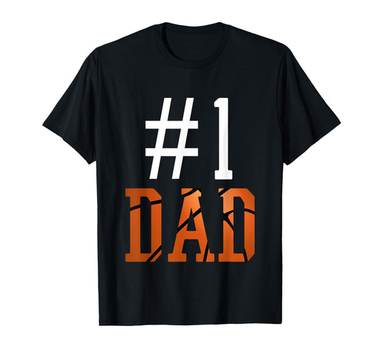 1 Basketball Dad Fathers Day Number One T-Shirt - Graphic Print Men Women - T-Shirt, Sweatshirt, Hoodie