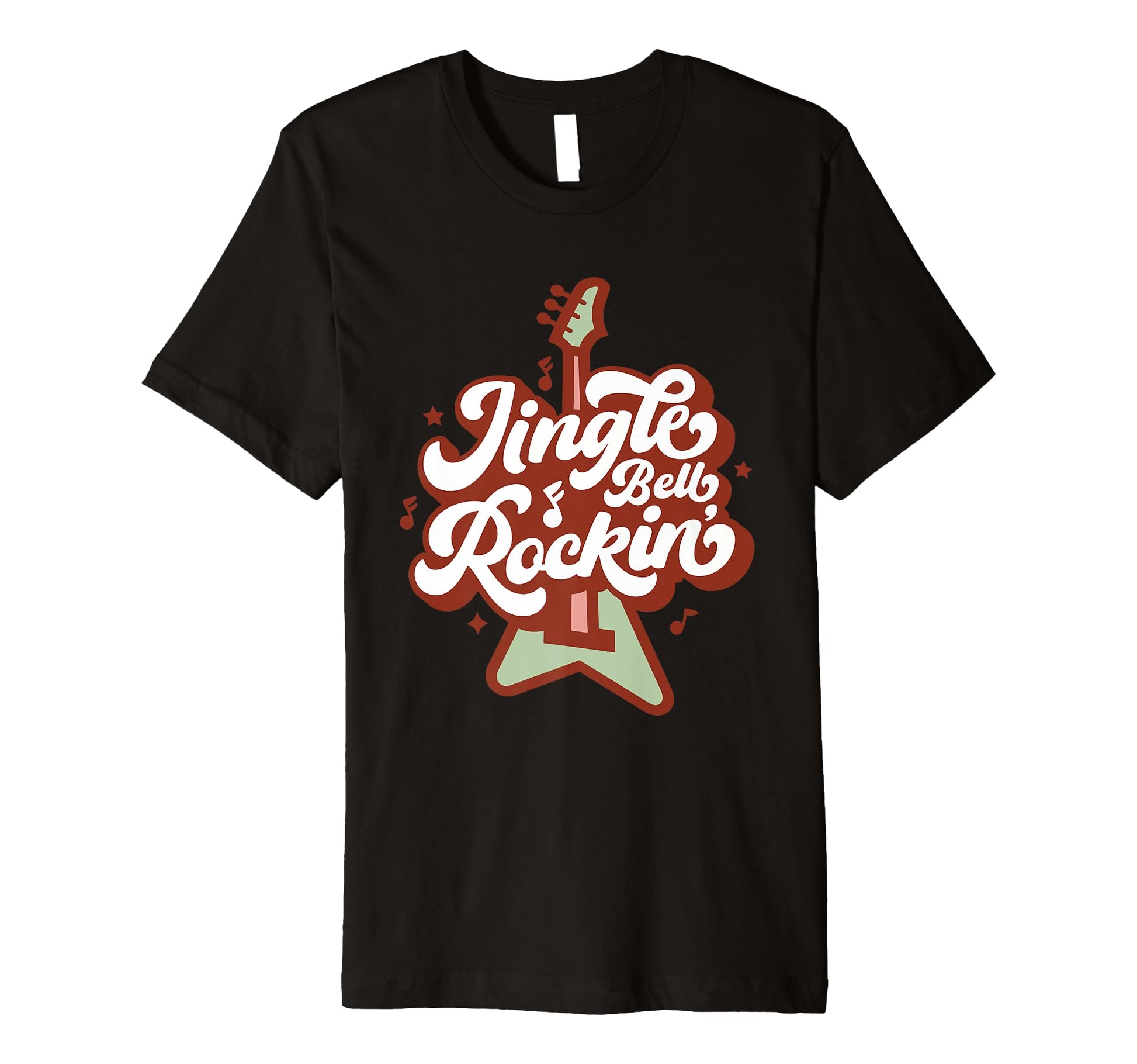Guitar Musician Holiday Santa Claus T-Shirt - Aesthetic Graphic Men Women - T-Shirt, Sweatshirt, Hoodie