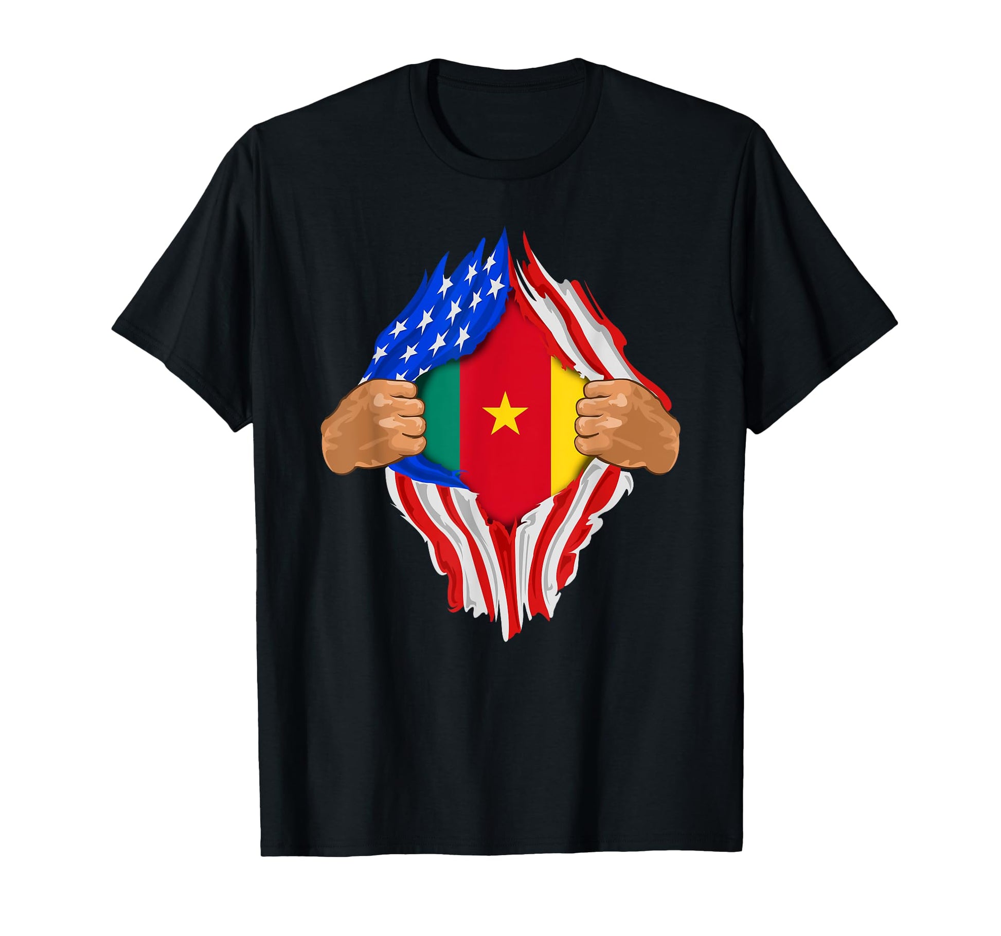 Cameroonian Blood Inside Me Cameroon T-Shirt - Custom Art Print for Adults - T-Shirt, Sweatshirt, Hoodie