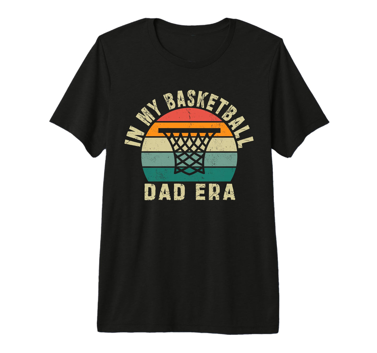Sunset My Basketball Dad Era Tri T-Shirt - Custom Art Print for Adults - T-Shirt, Sweatshirt, Hoodie