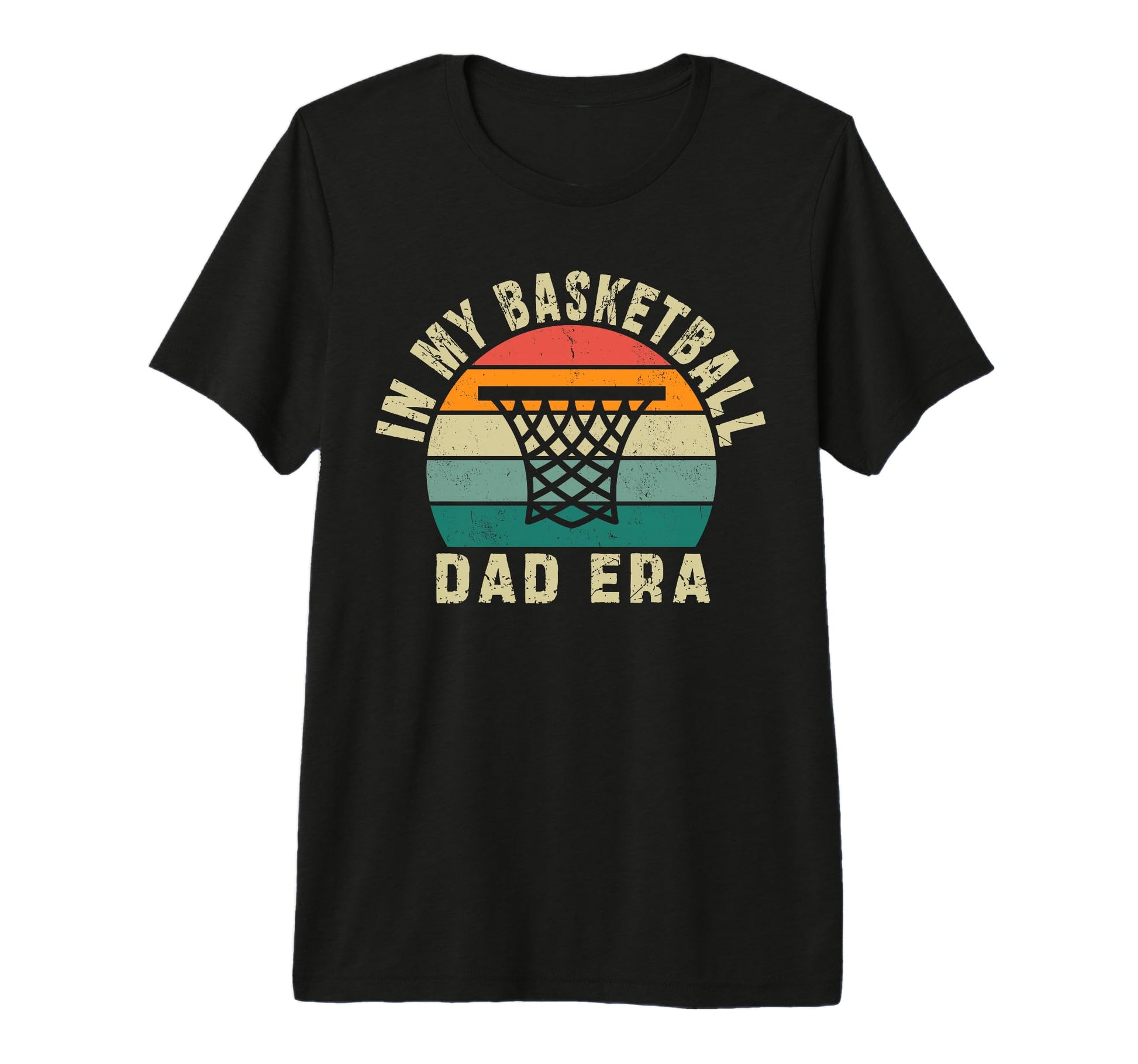 Sunset My Basketball Dad Era Tri T-Shirt - Custom Art Print for Adults - T-Shirt, Sweatshirt, Hoodie