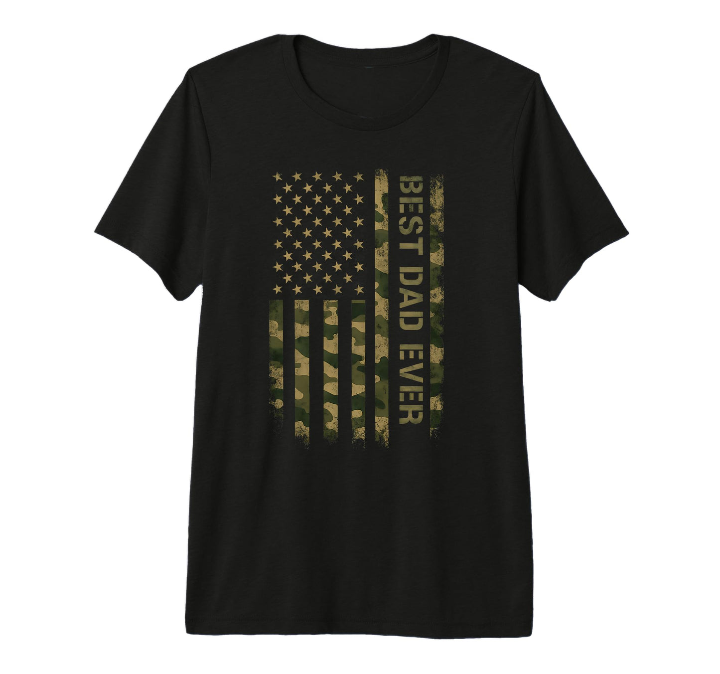Best Dad Ever American Flag Fathers Day T-Shirt - Aesthetic Graphic Unisex - T-Shirt, Sweatshirt, Hoodie