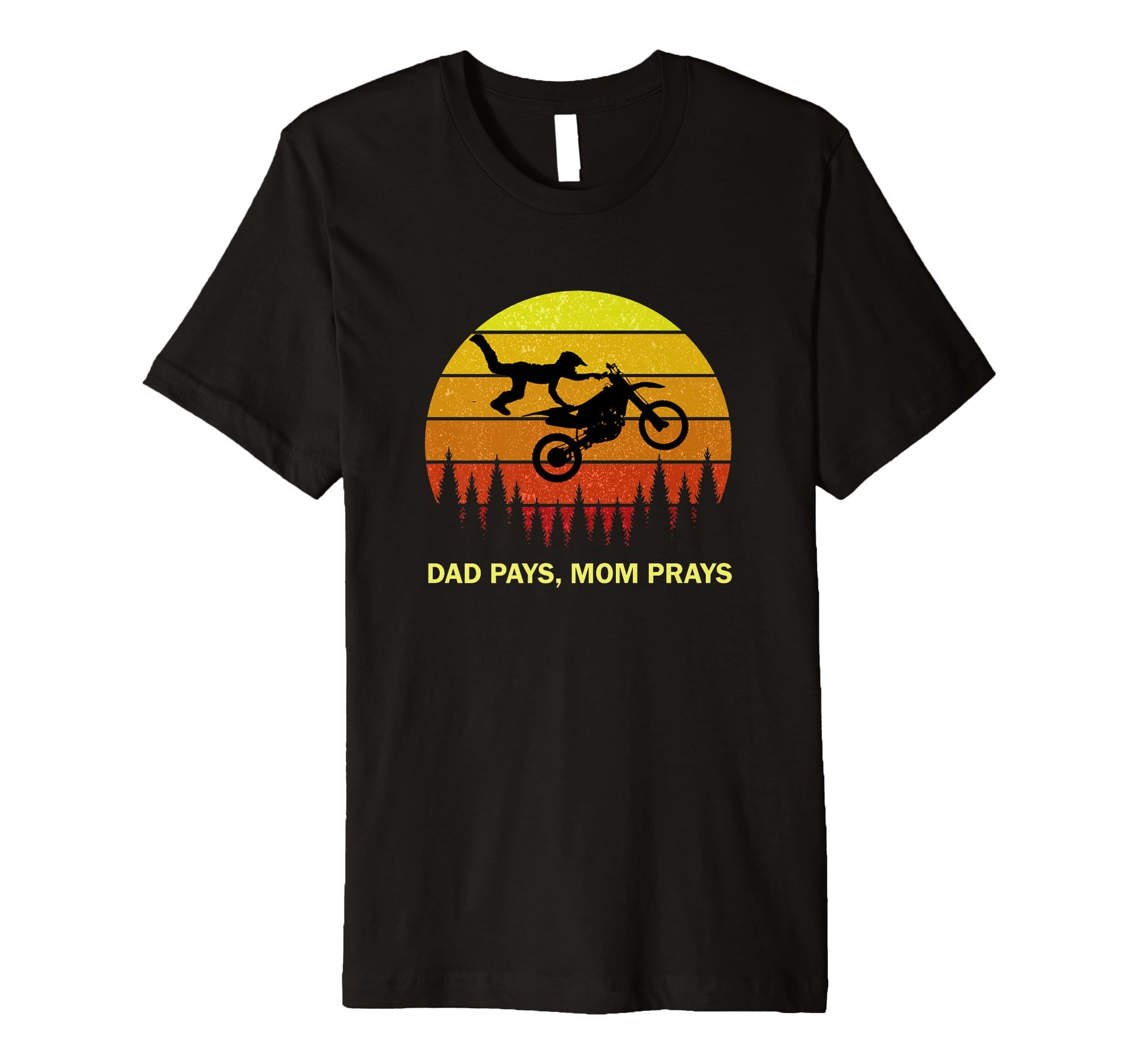Funny Motocross Stunt Parent Dad T-Shirt - Aesthetic Graphic for Adults - T-Shirt, Sweatshirt, Hoodie