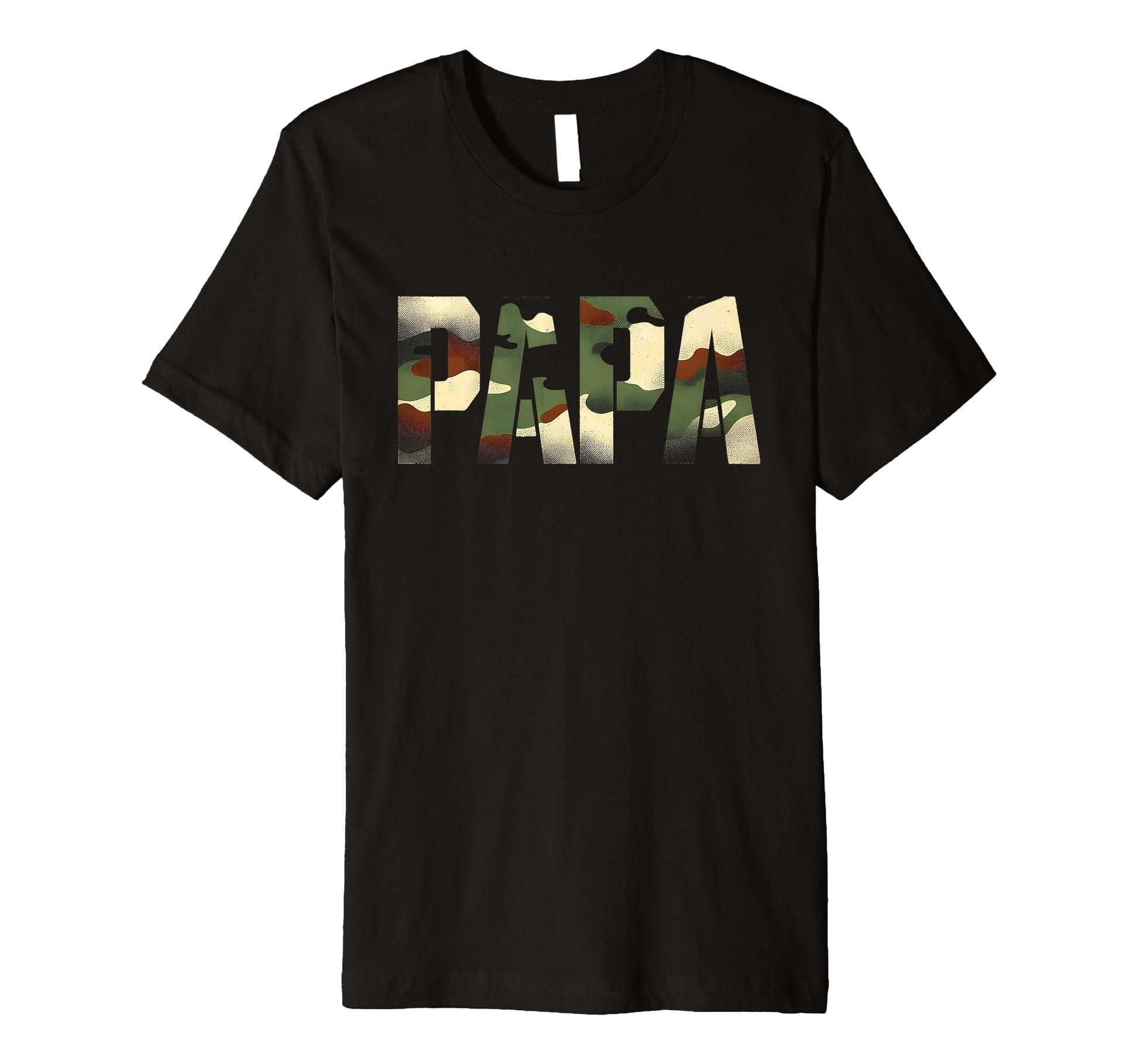 Mens Papa Camouflage Patriotic Military T-Shirt - Trendy Graphic Men Women - T-Shirt, Sweatshirt, Hoodie