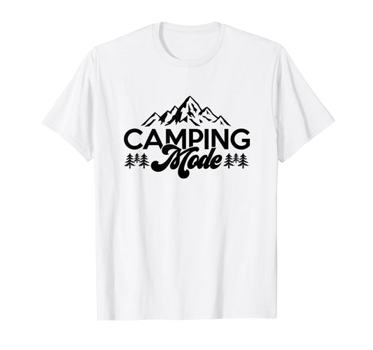Camping Mode Nature Lover Camper Dad T-Shirt - Graphic Print for Adults - T-Shirt, Sweatshirt, Hoodie
