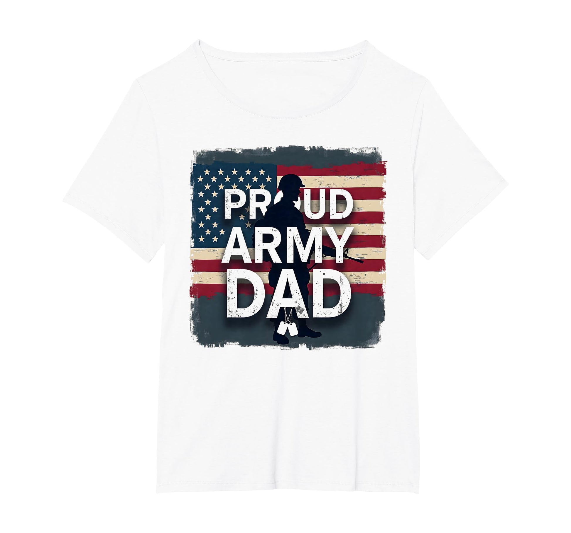 Proud Army Dad Patriotic Military T-Shirt - Graphic Print for Adults - T-Shirt, Sweatshirt, Hoodie