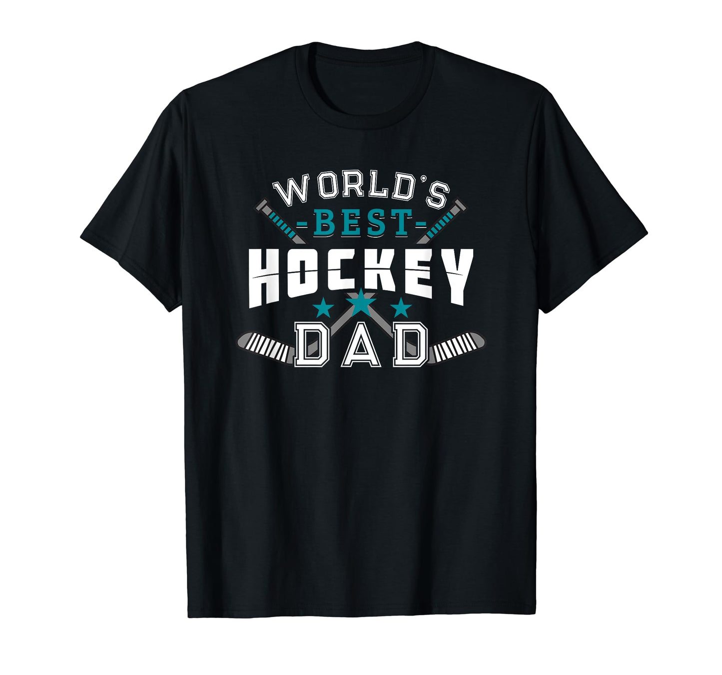Hockey Dad Ice Funny Proud Fathers Day T-Shirt - Graphic Print Men Women - T-Shirt, Sweatshirt, Hoodie