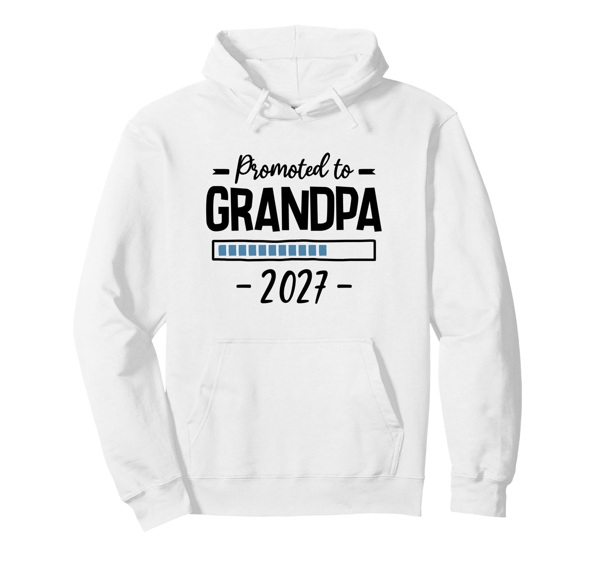 Promoted To Grandpa 2027 Grandbaby Hoodie - Trendy Graphic Unisex - T-Shirt, Sweatshirt, Hoodie