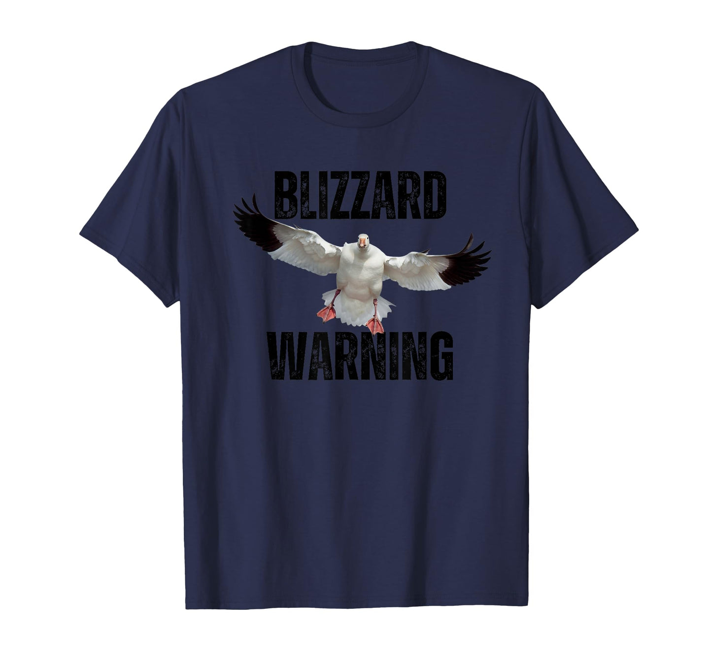 Snow Goose Hunting Blizzard Warning T-Shirt - Custom Art Print Unisex - T-Shirt, Sweatshirt, Hoodie