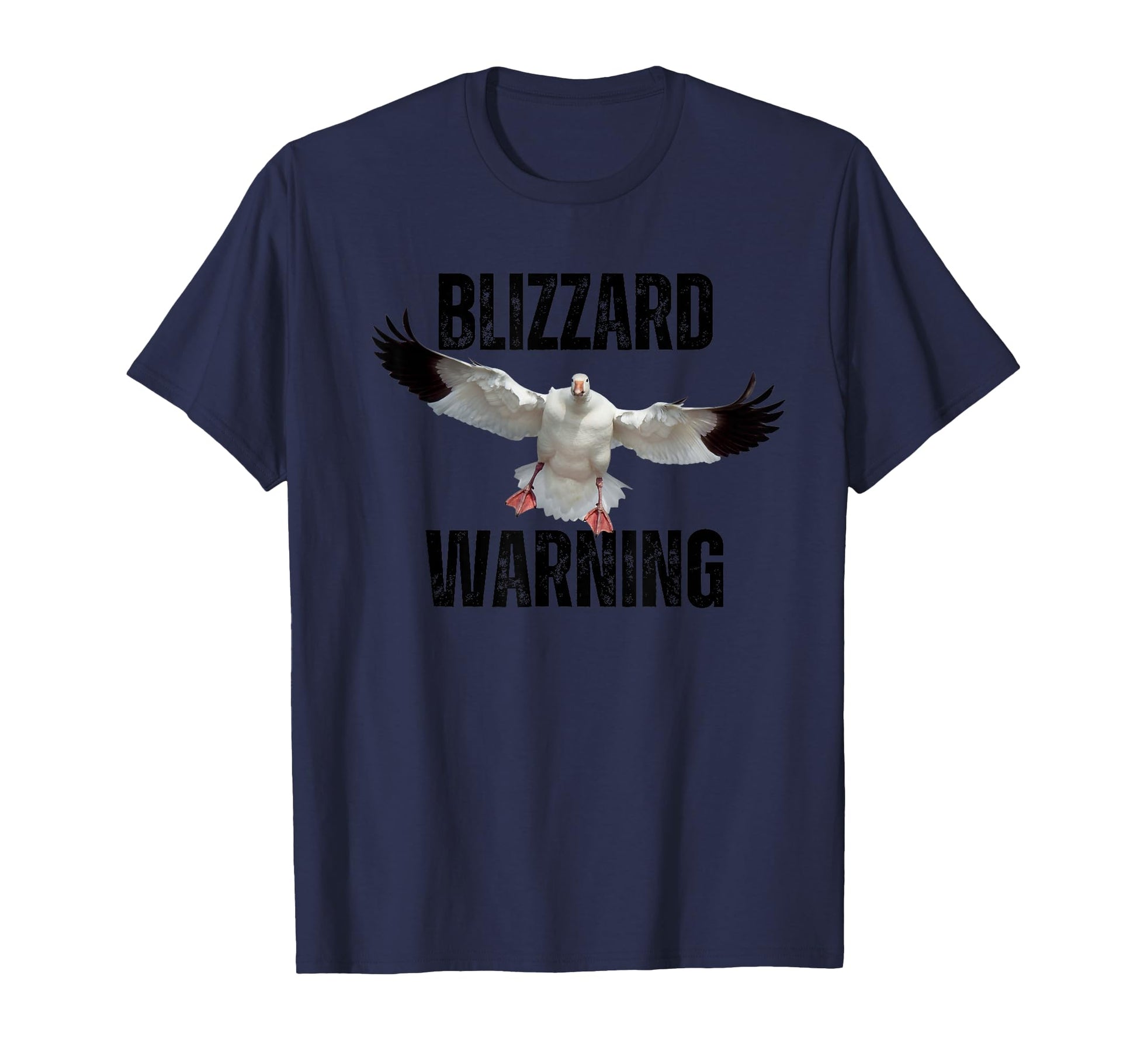 Snow Goose Hunting Blizzard Warning T-Shirt - Custom Art Print Unisex - T-Shirt, Sweatshirt, Hoodie