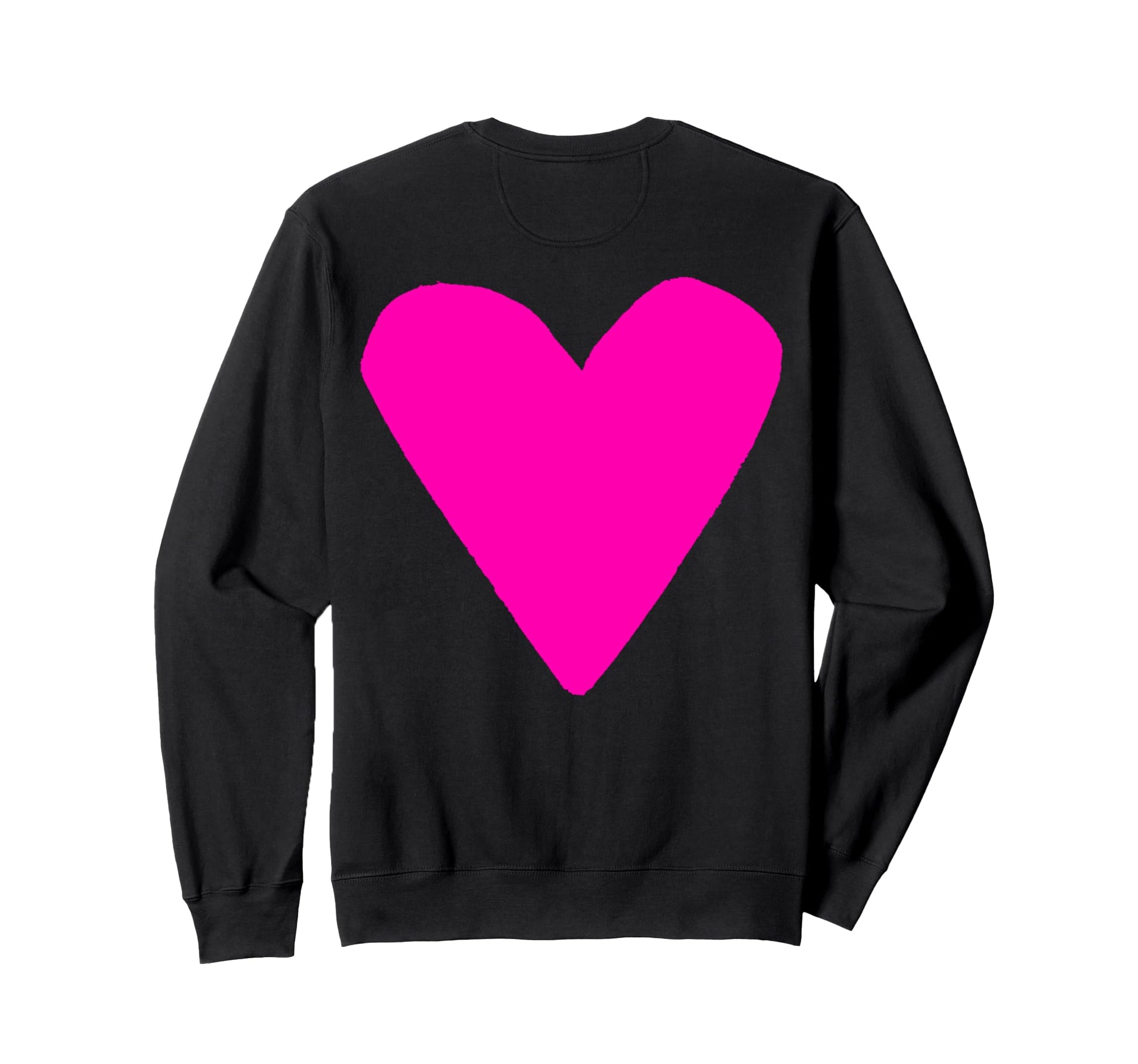 Pop Art Big Backprint Heart Tees Hoodie - Trendy Graphic Men Women - T-Shirt, Sweatshirt, Hoodie