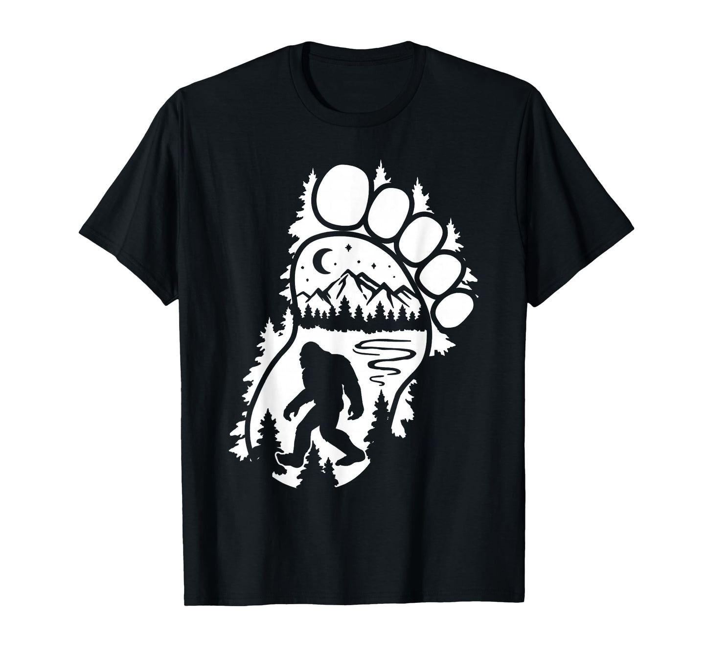 Sasquatch Foot Bigfoot Forest Mountain T-Shirt - Trendy Graphic Unisex - T-Shirt, Sweatshirt, Hoodie