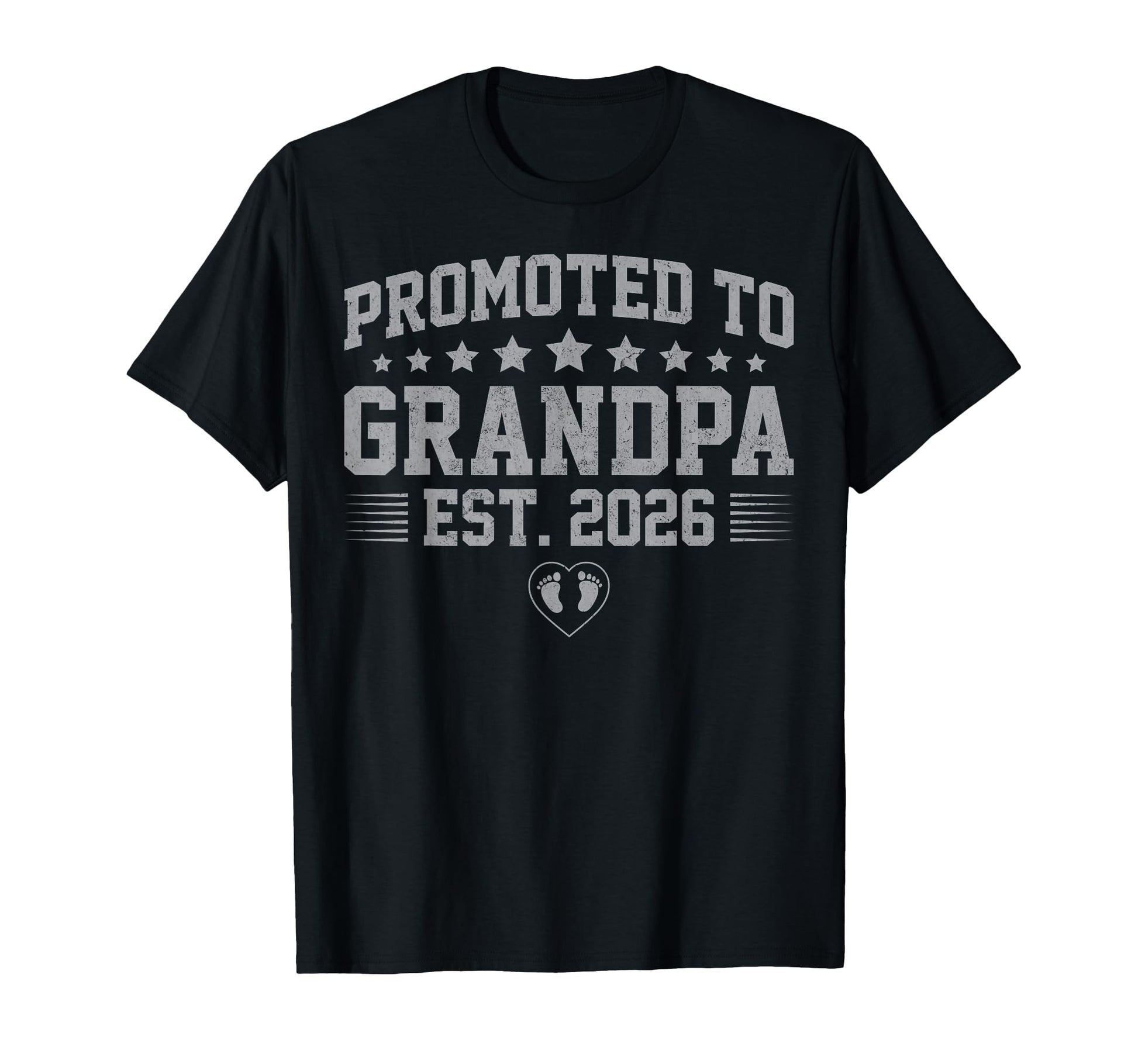Mens Promoted To Grandpa Est 2026 T-Shirt - Graphic Print for Adults - T-Shirt, Sweatshirt, Hoodie