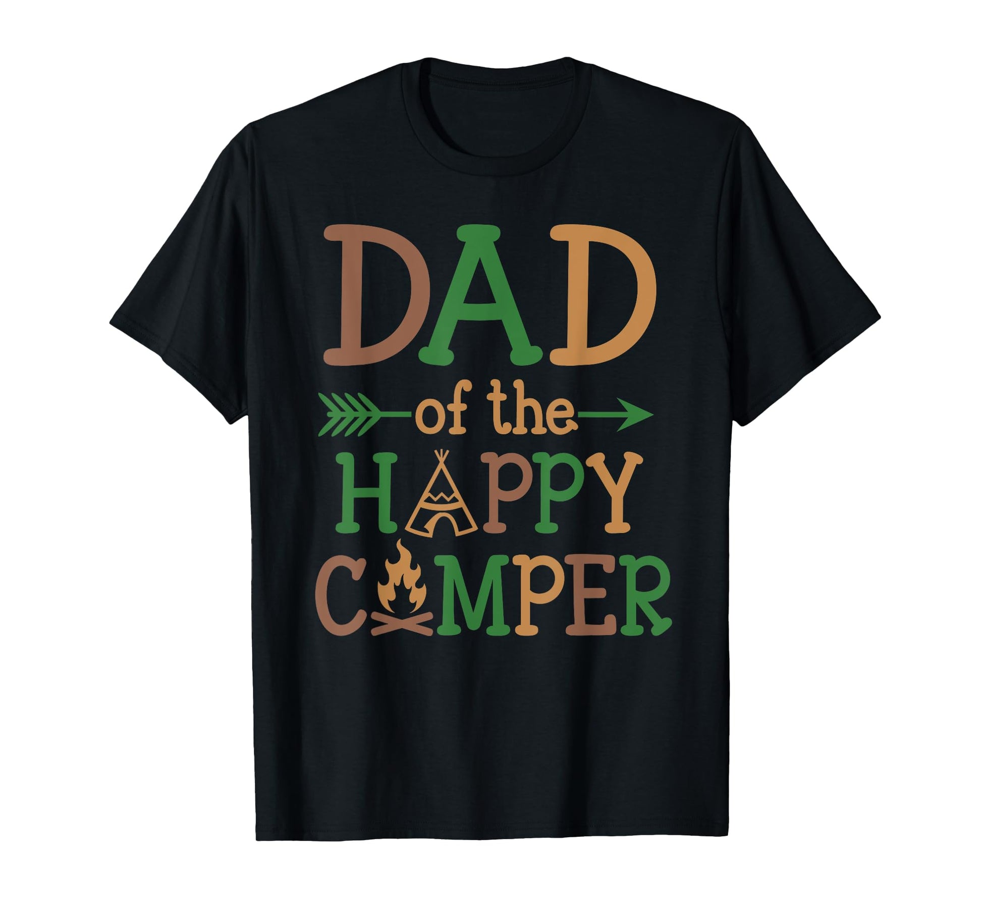 Dad Happy Camper First Birthday T-Shirt - Fun Novelty Design for Adults - T-Shirt, Sweatshirt, Hoodie