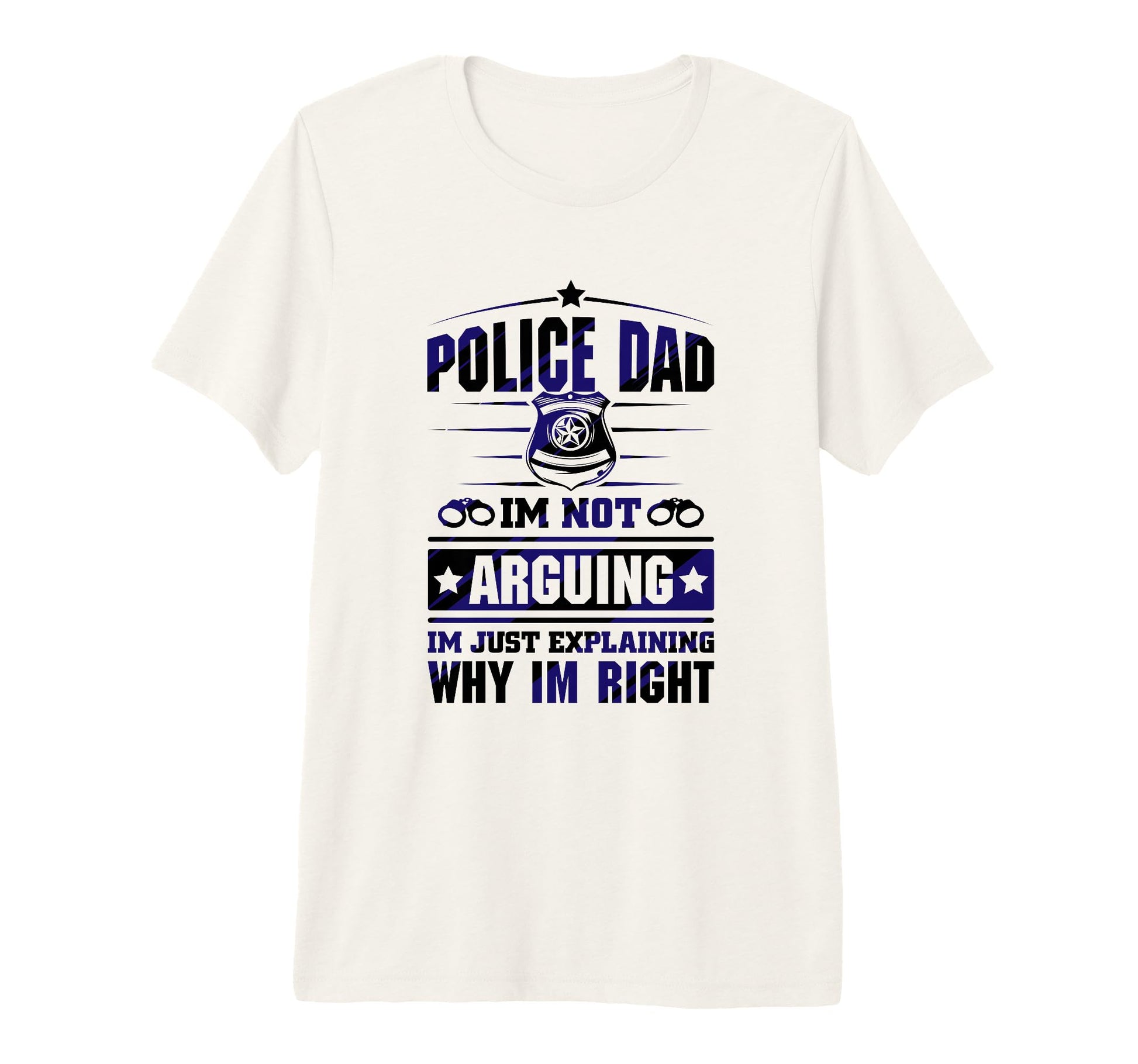 Mens Thin Blue Line Police Dad T-Shirt - Casual Everyday Wear for Adults - T-Shirt, Sweatshirt, Hoodie