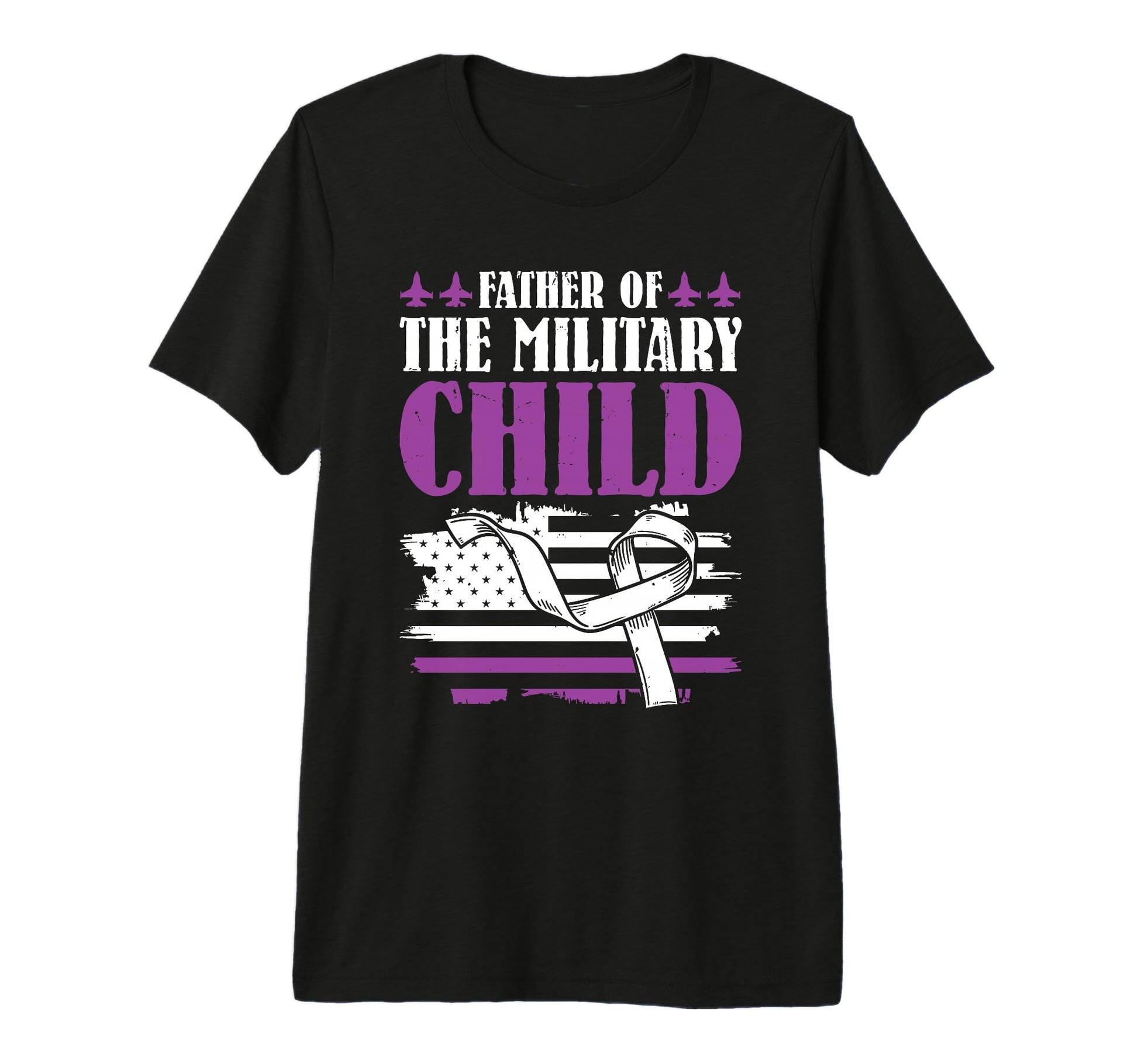 Mens Dad Father Military Child Tri T-Shirt - Aesthetic Graphic for Adults - T-Shirt, Sweatshirt, Hoodie