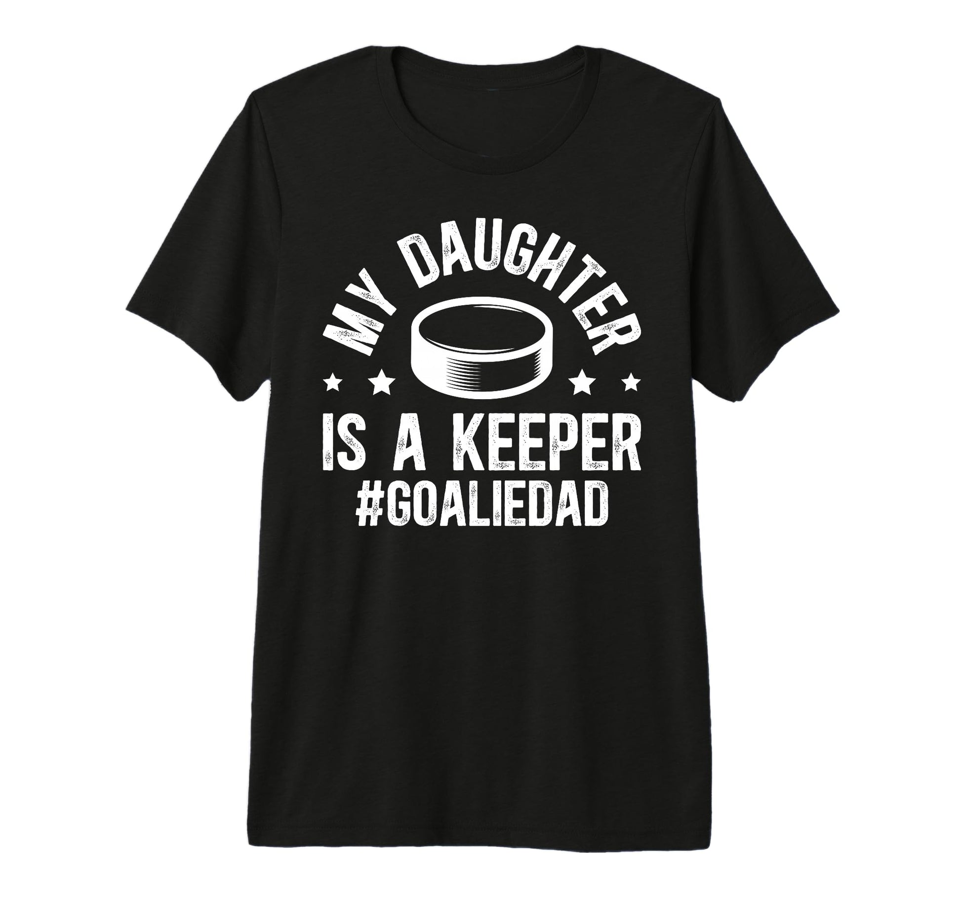 Mens My Daughter Is Hockey Goalkeeper T-Shirt - Novelty Apparel for Adults - T-Shirt, Sweatshirt, Hoodie