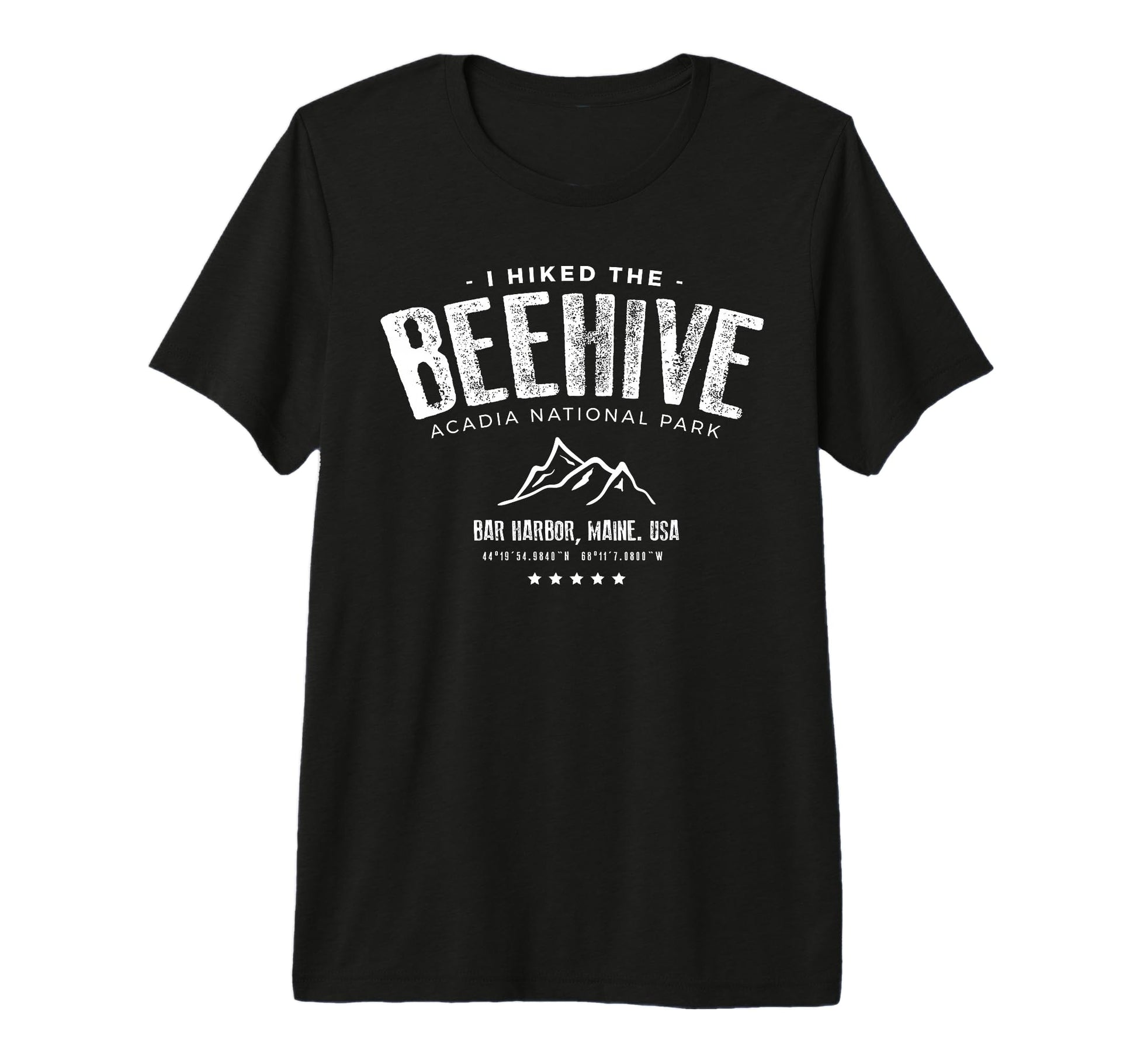 I Hiked Beehive Trail Acadia T-Shirt - Fun Novelty Design for Adults - T-Shirt, Sweatshirt, Hoodie