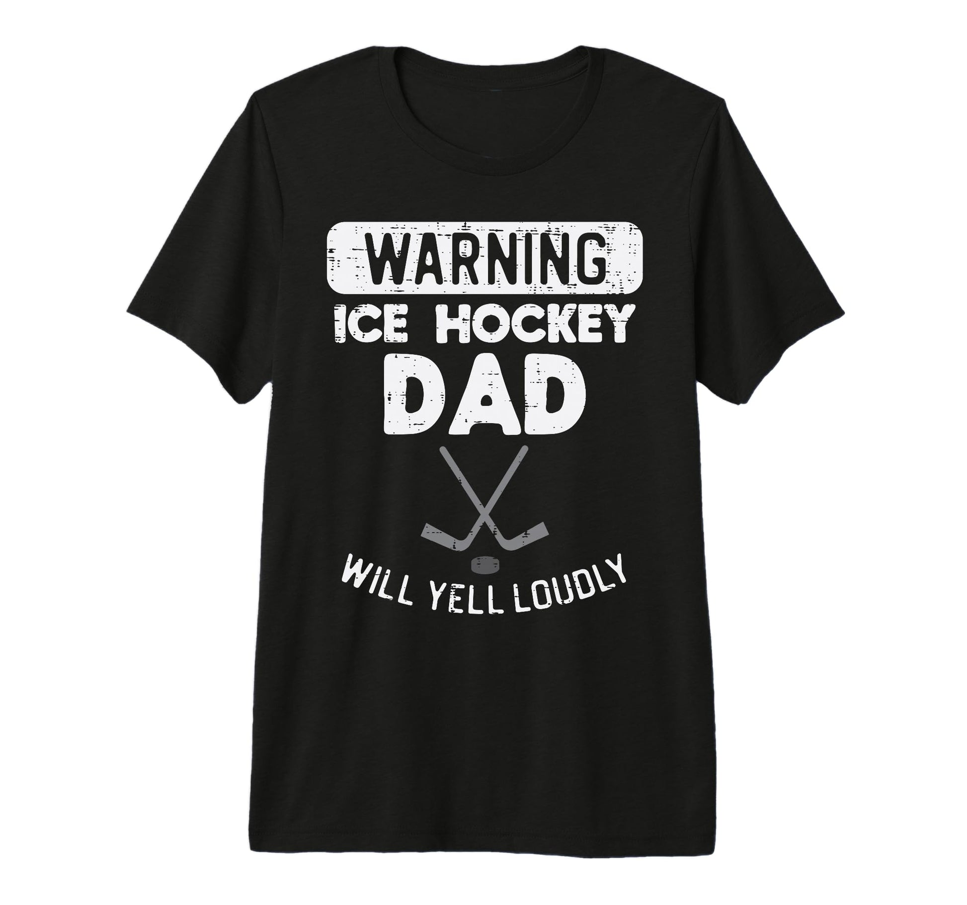 Warning Ice Hockey Dad Yell Funny T-Shirt - Unique Graphic Men Women - T-Shirt, Sweatshirt, Hoodie