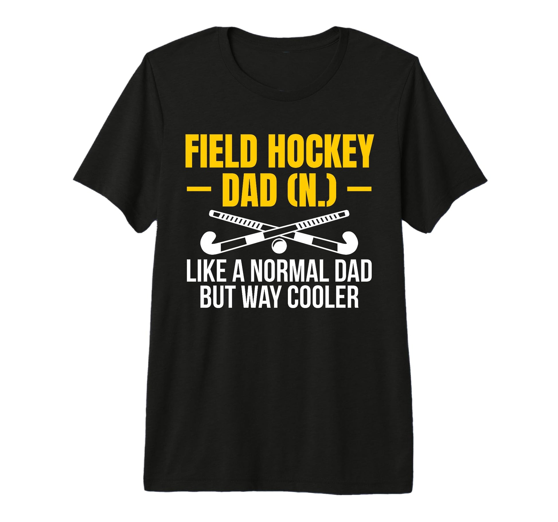 Mens Field Hockey Dad Fathers Day T-Shirt - Minimalist Print Men Women - T-Shirt, Sweatshirt, Hoodie