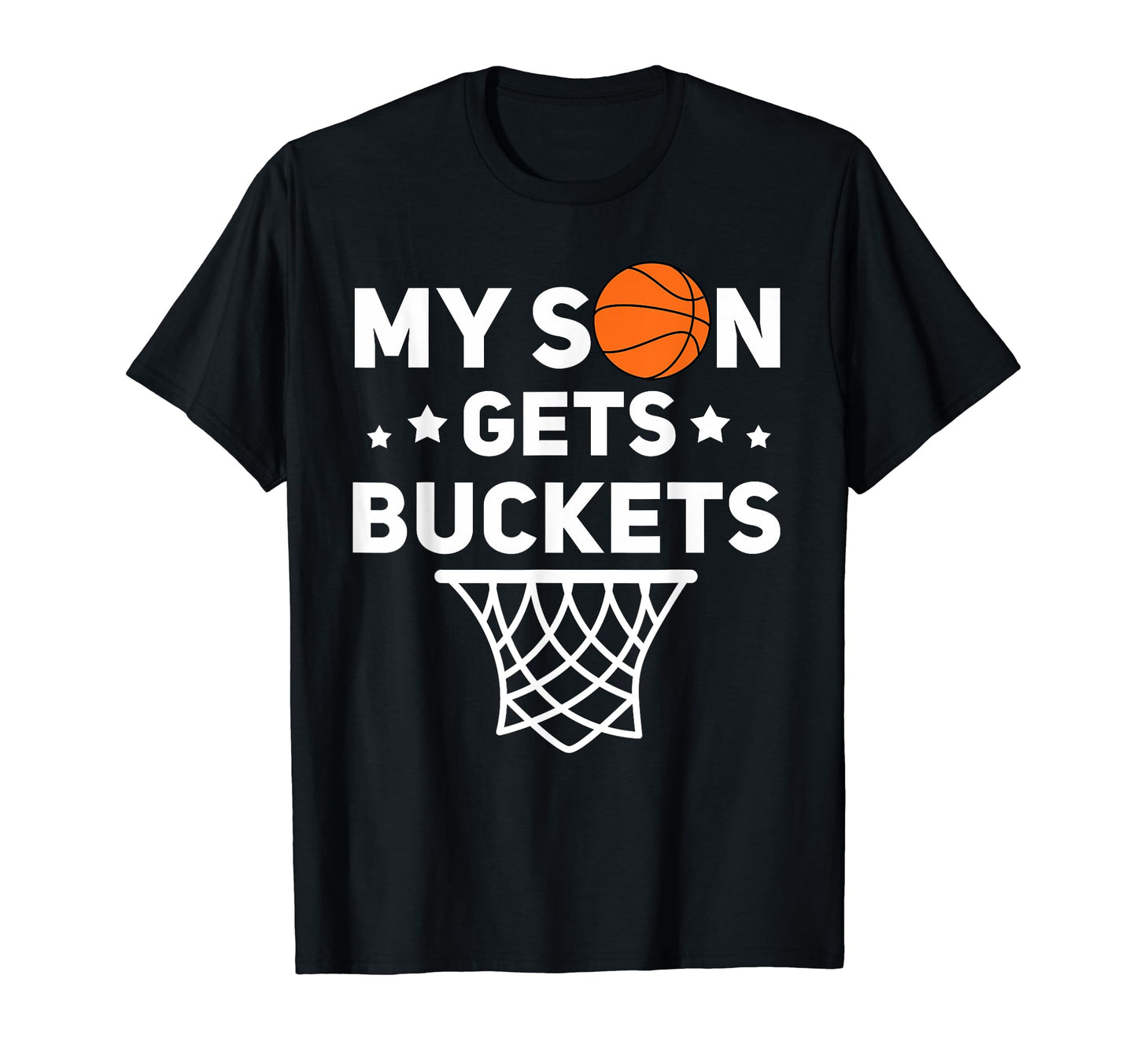 My Son Gets Buckets Mom Dad And Son T-Shirt - Minimalist Print for Adults - T-Shirt, Sweatshirt, Hoodie