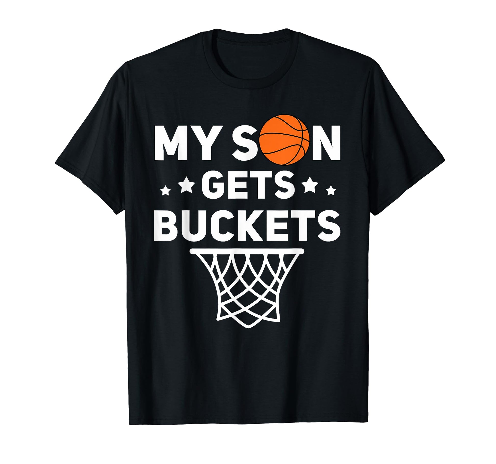 My Son Gets Buckets Mom Dad And Son T-Shirt - Minimalist Print for Adults - T-Shirt, Sweatshirt, Hoodie