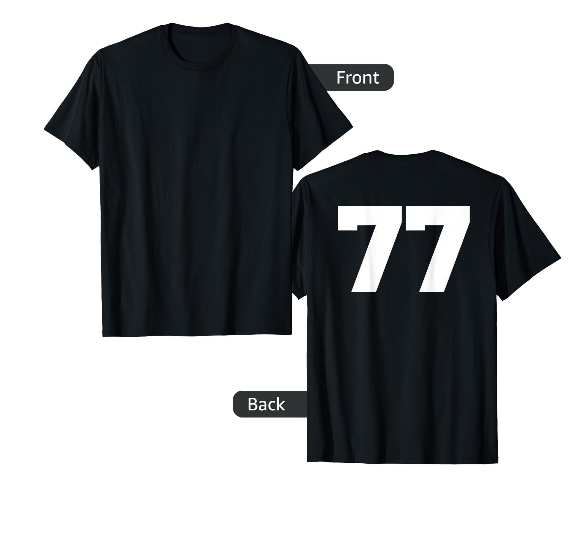 Number 77 Sports Jersey Player 77 T-Shirt - Aesthetic Graphic for Adults - T-Shirt, Sweatshirt, Hoodie