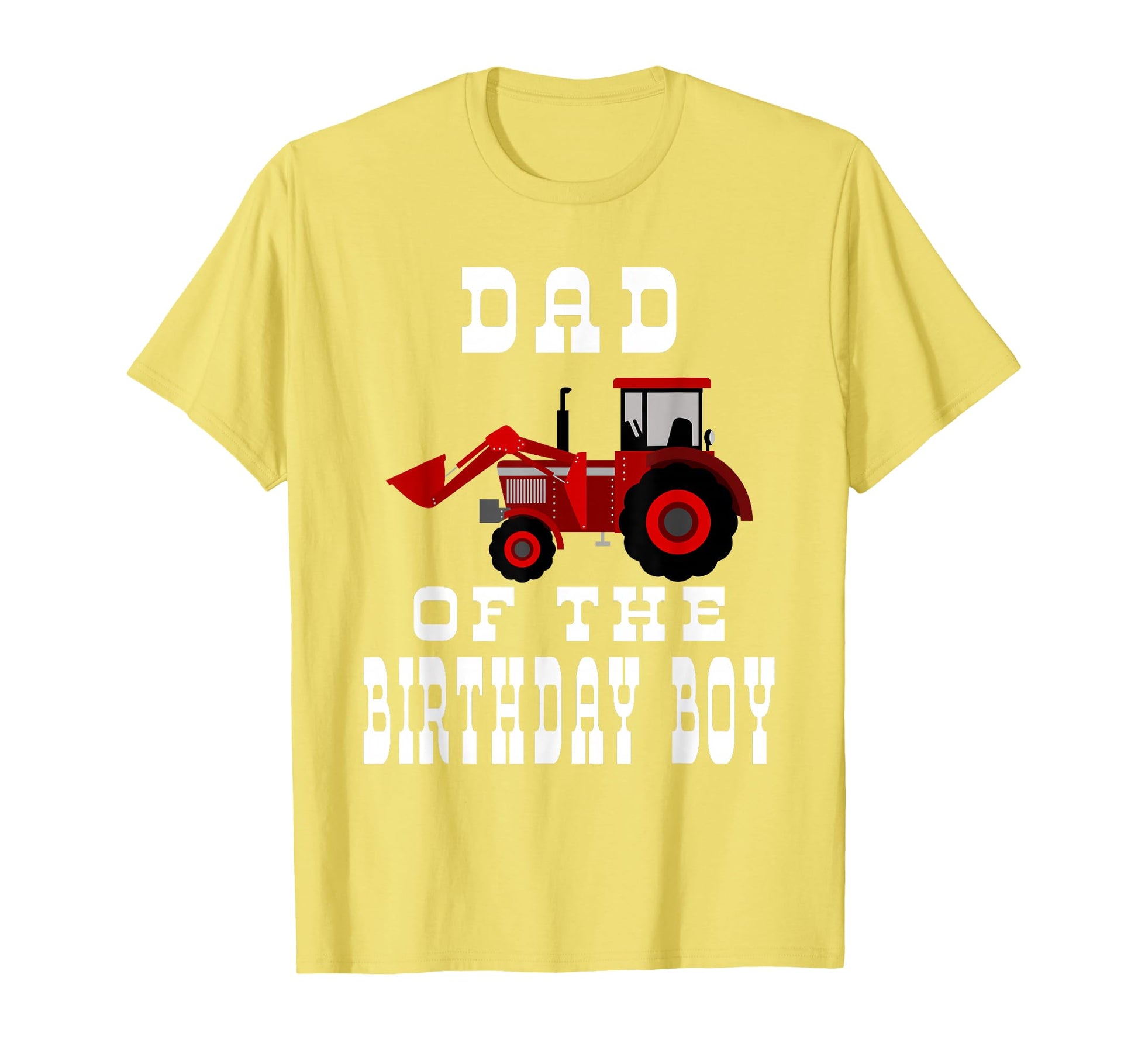 Dad Birthday Red Farm Tractor Matching T-Shirt - Custom Art Print Unisex - T-Shirt, Sweatshirt, Hoodie