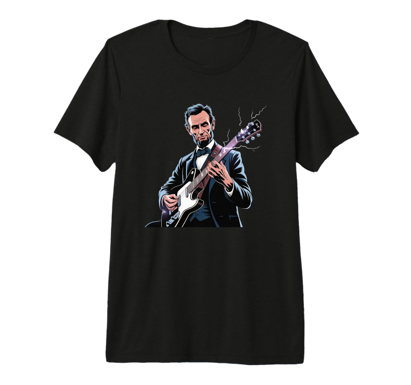 President Abraham Lincoln Playing T-Shirt - Aesthetic Graphic Unisex - T-Shirt, Sweatshirt, Hoodie