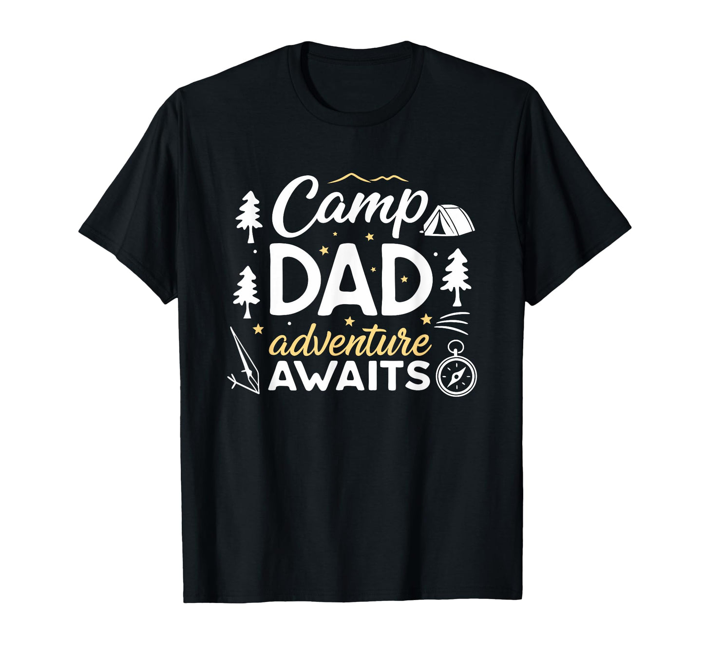 Camping Fathers Day Daddy Adventure T-Shirt - Custom Art Print Unisex - T-Shirt, Sweatshirt, Hoodie