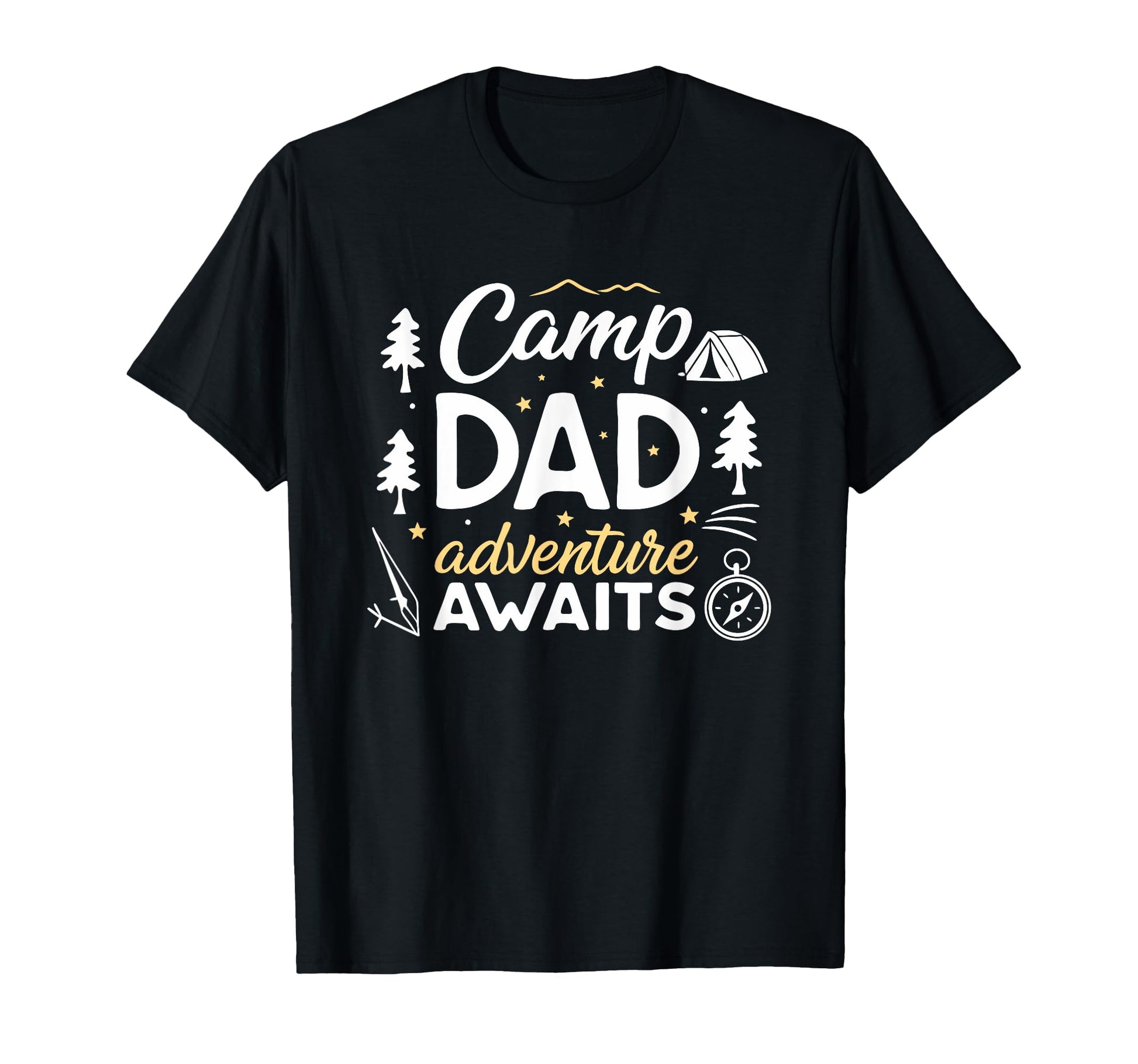 Camping Fathers Day Daddy Adventure T-Shirt - Custom Art Print Unisex - T-Shirt, Sweatshirt, Hoodie